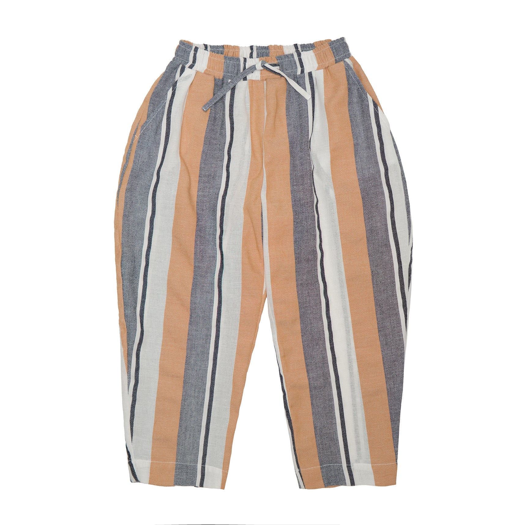 Harper Trousers Cotton, Brown Stripes