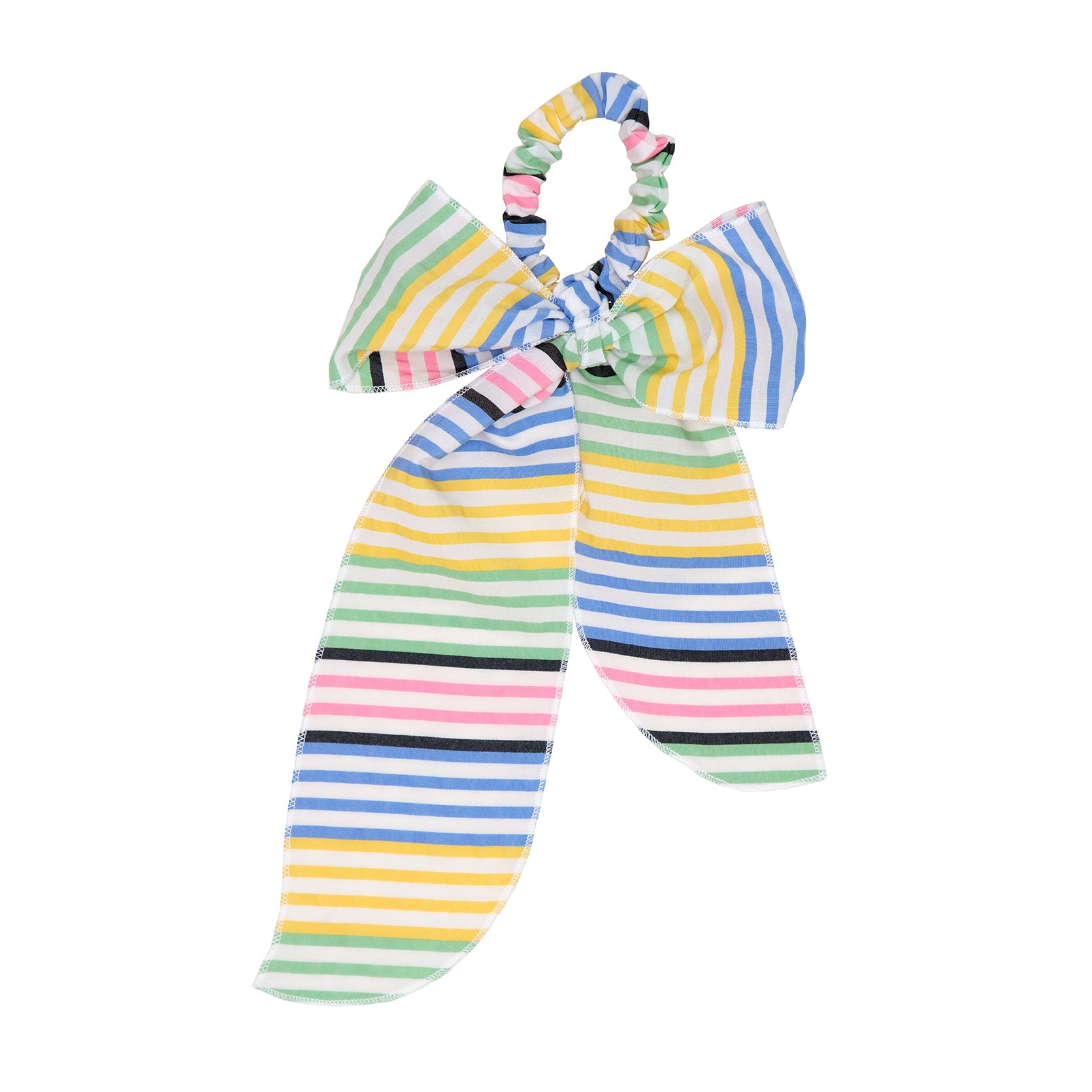 Mila Scrunchie Tencel, Multicolor Stripes