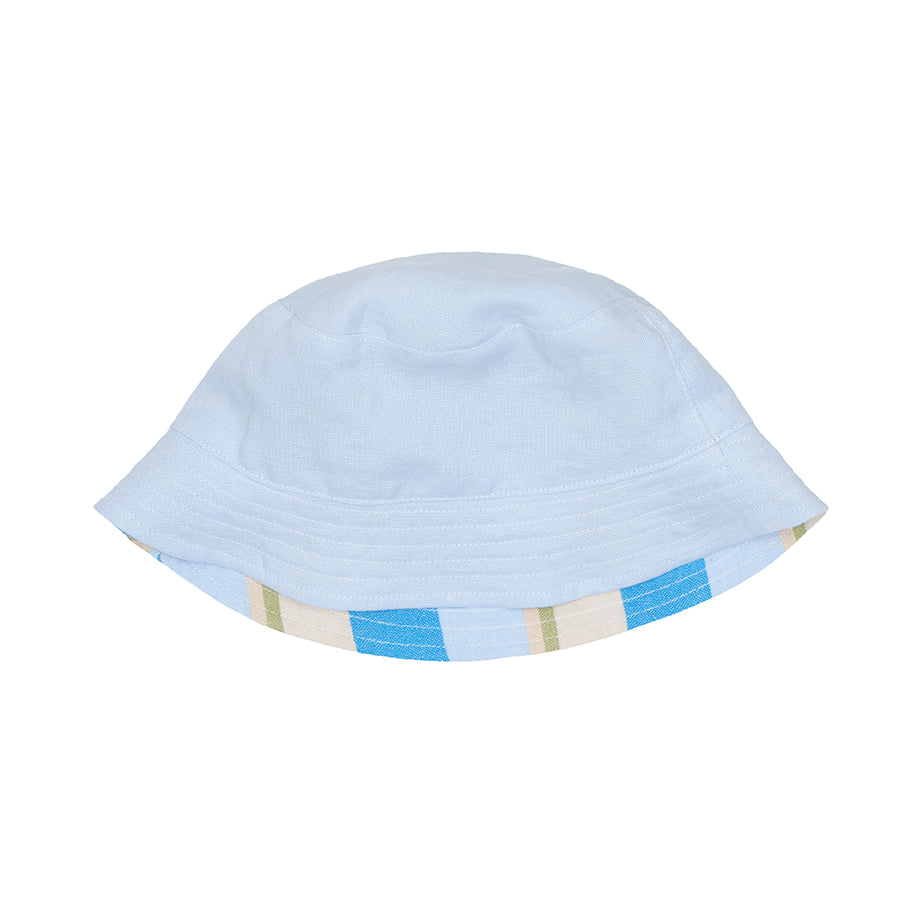 Aria Bucket Hat Linen, Blue