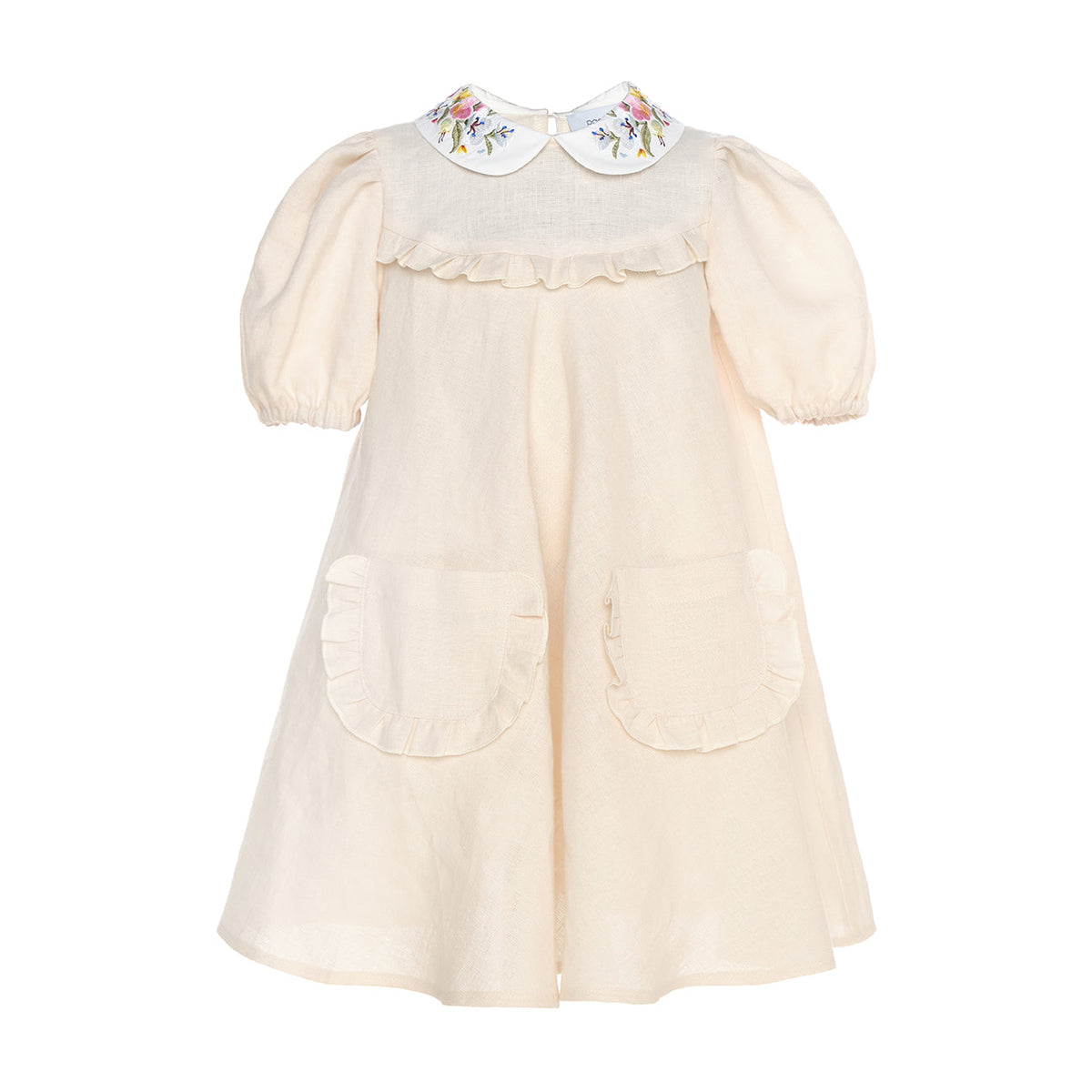 Aria Dress Linen, Beige