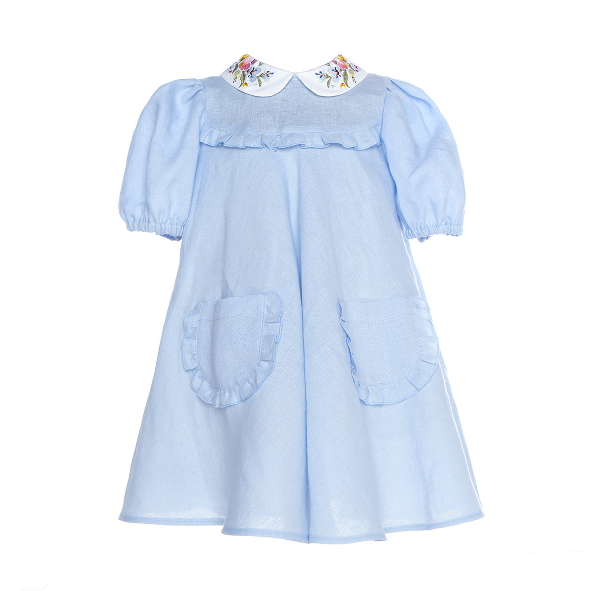 Aria Dress Linen, Blue Aria Dress Linen, Blue