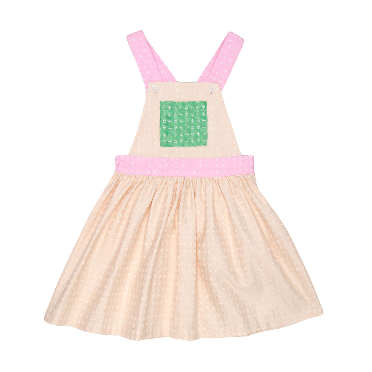 Charlie Pinafore Dress Cotton, Multicolor
