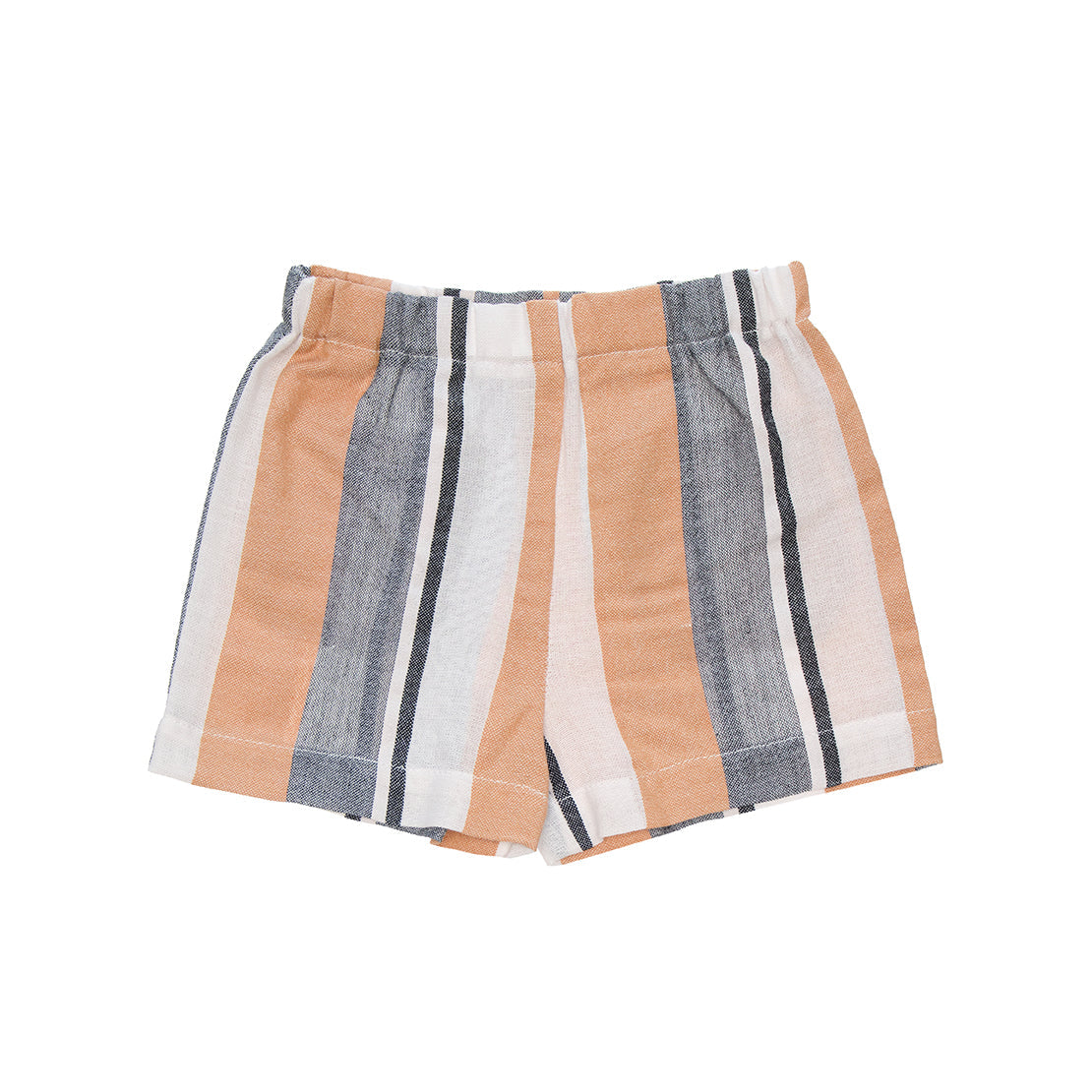Harper Baby Shorts Cotton, Brown Stripes