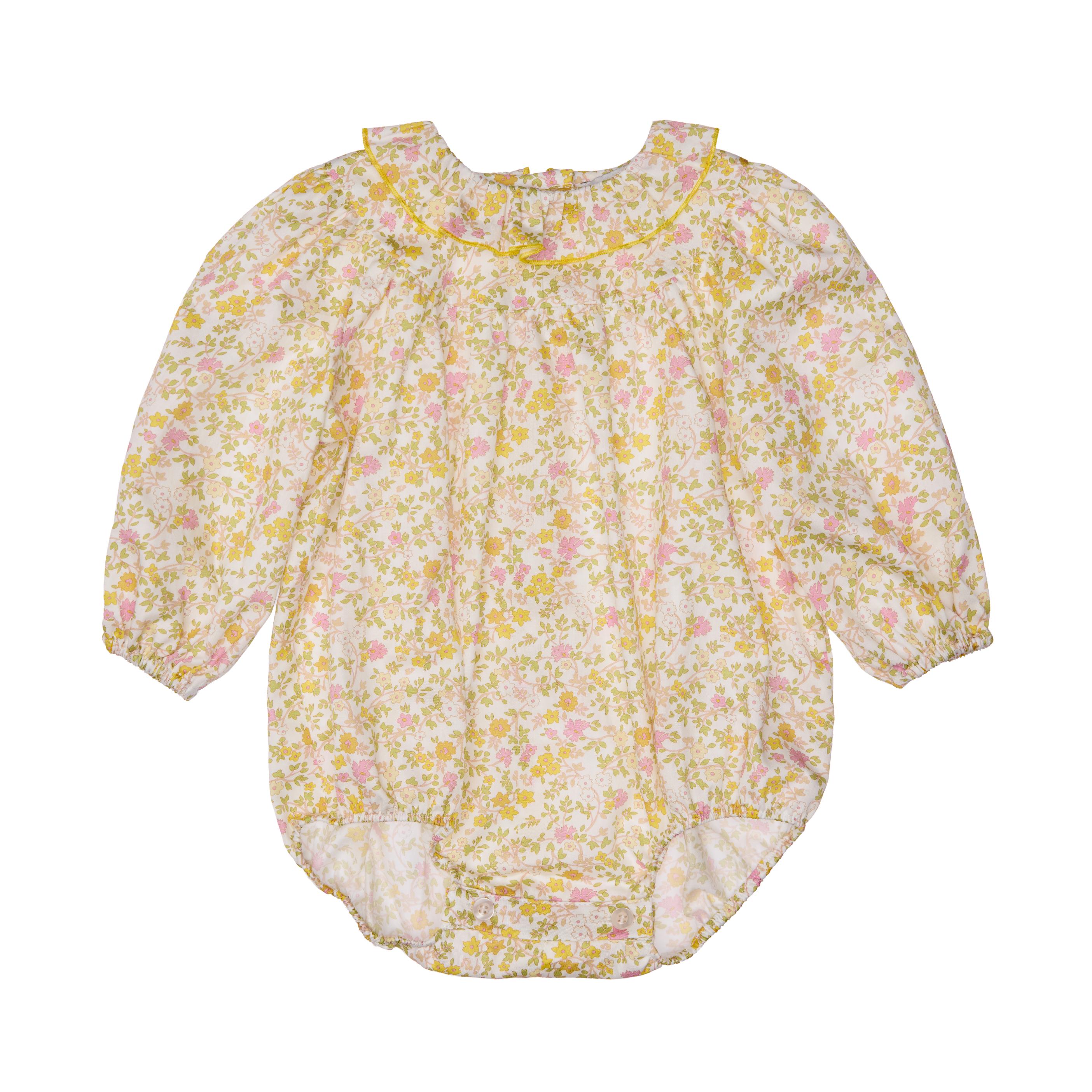 Mia Baby Romper Cotton, Yellow