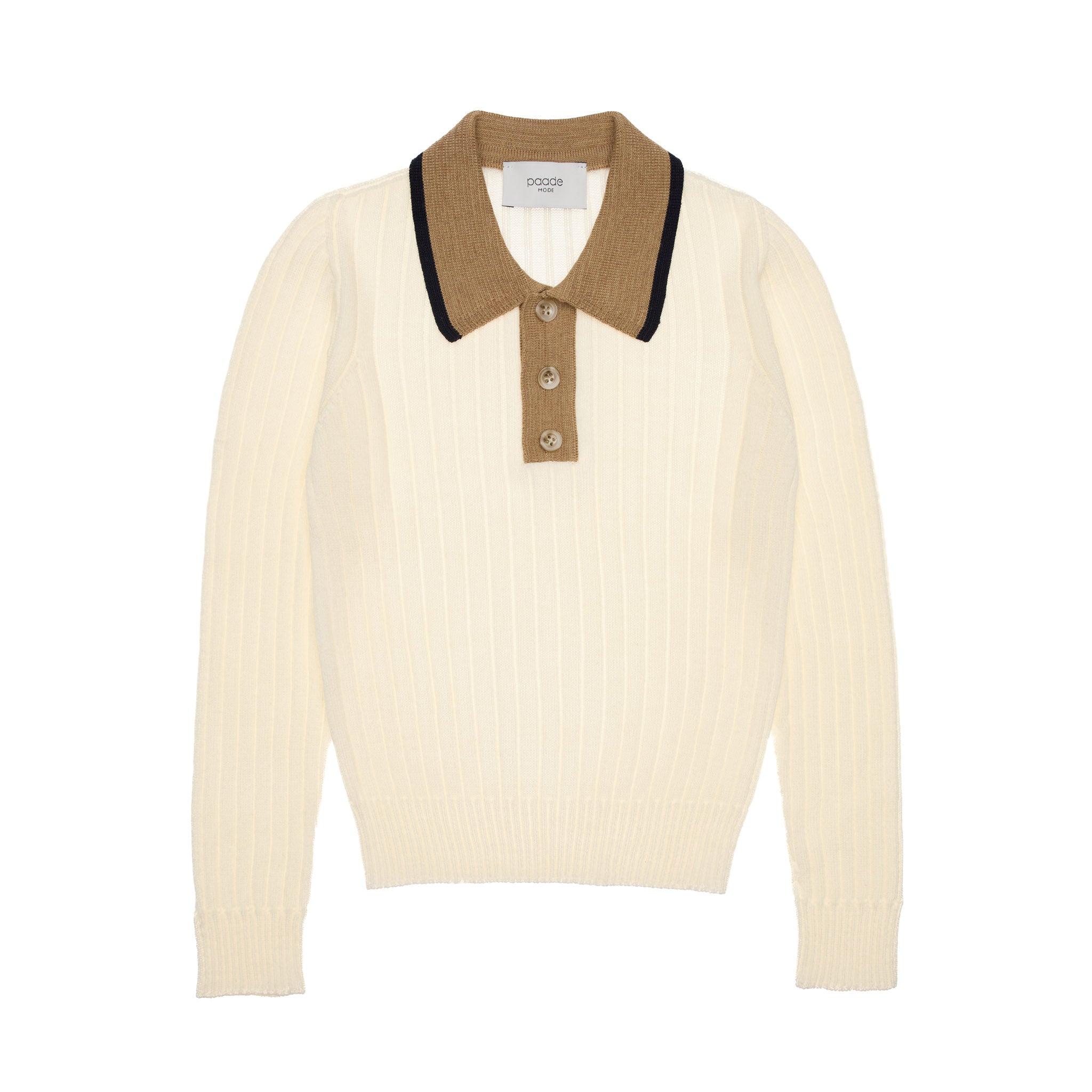 Theo Merino Wool Polo Shirt Classic, White