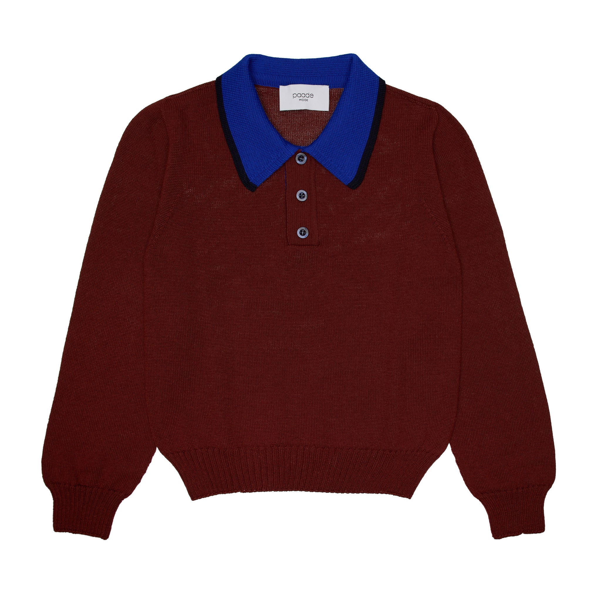 Theo Merino Wool Polo Shirt Classic, Brown