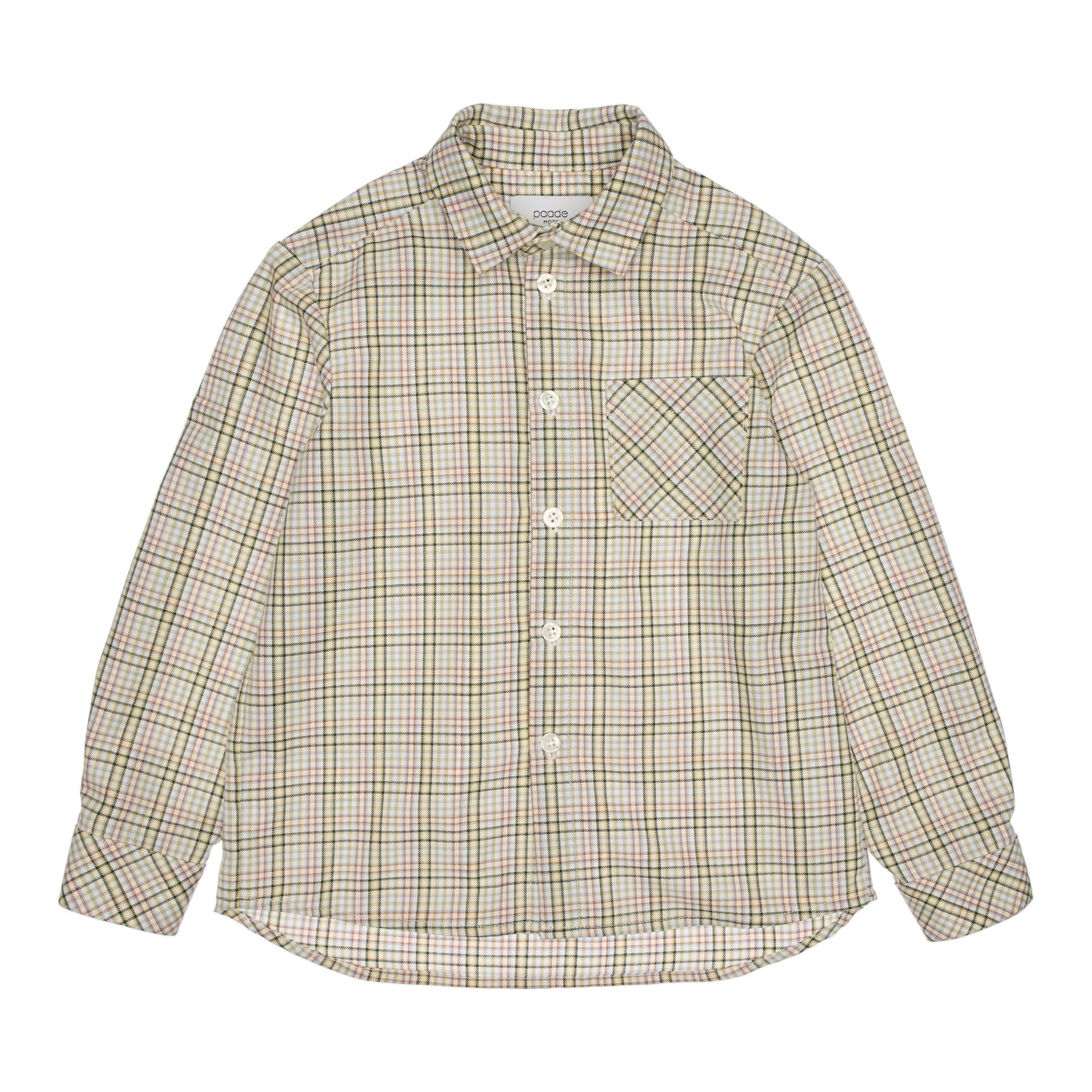 Heather Cotton Shirt, White