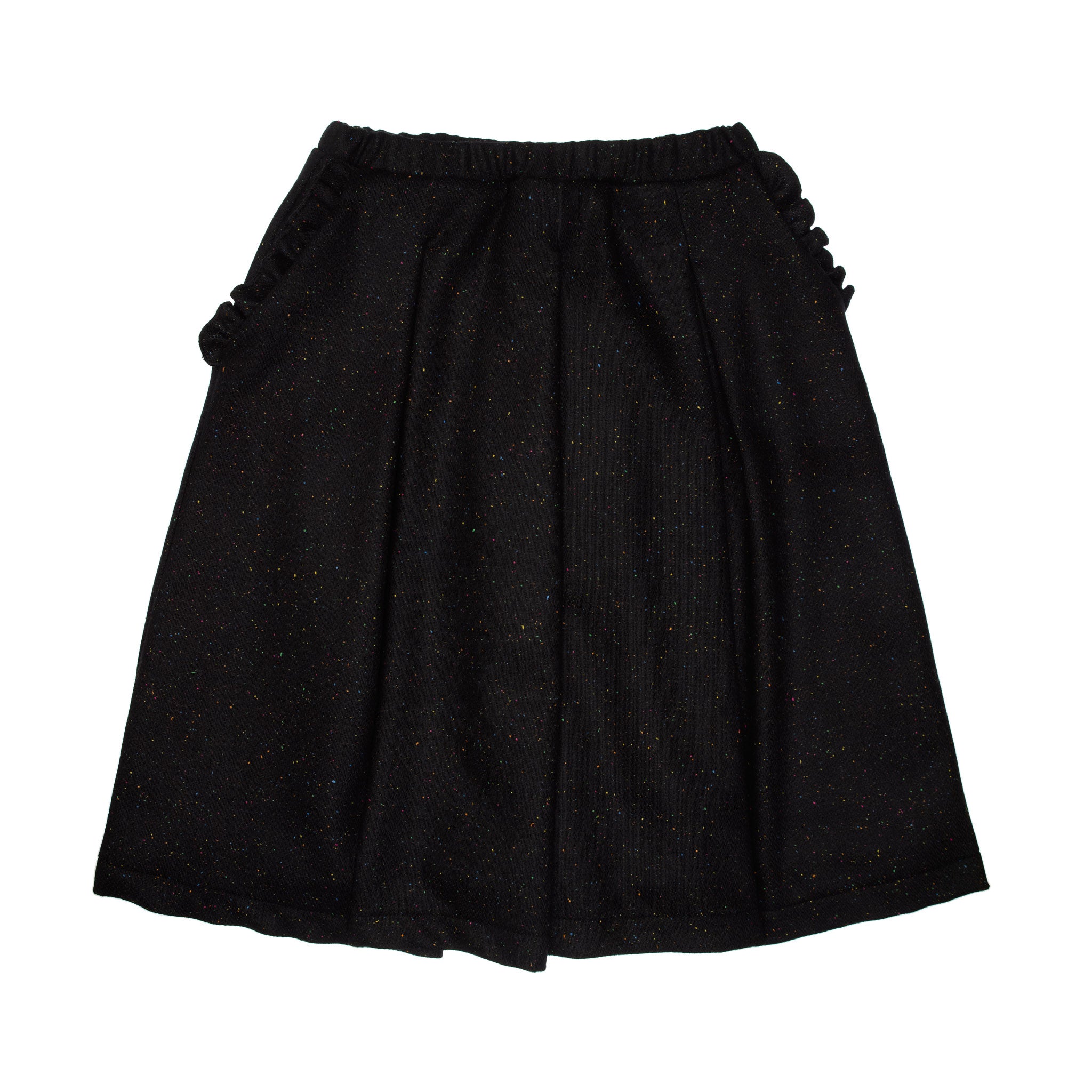 Parker Wool Skirt, Black