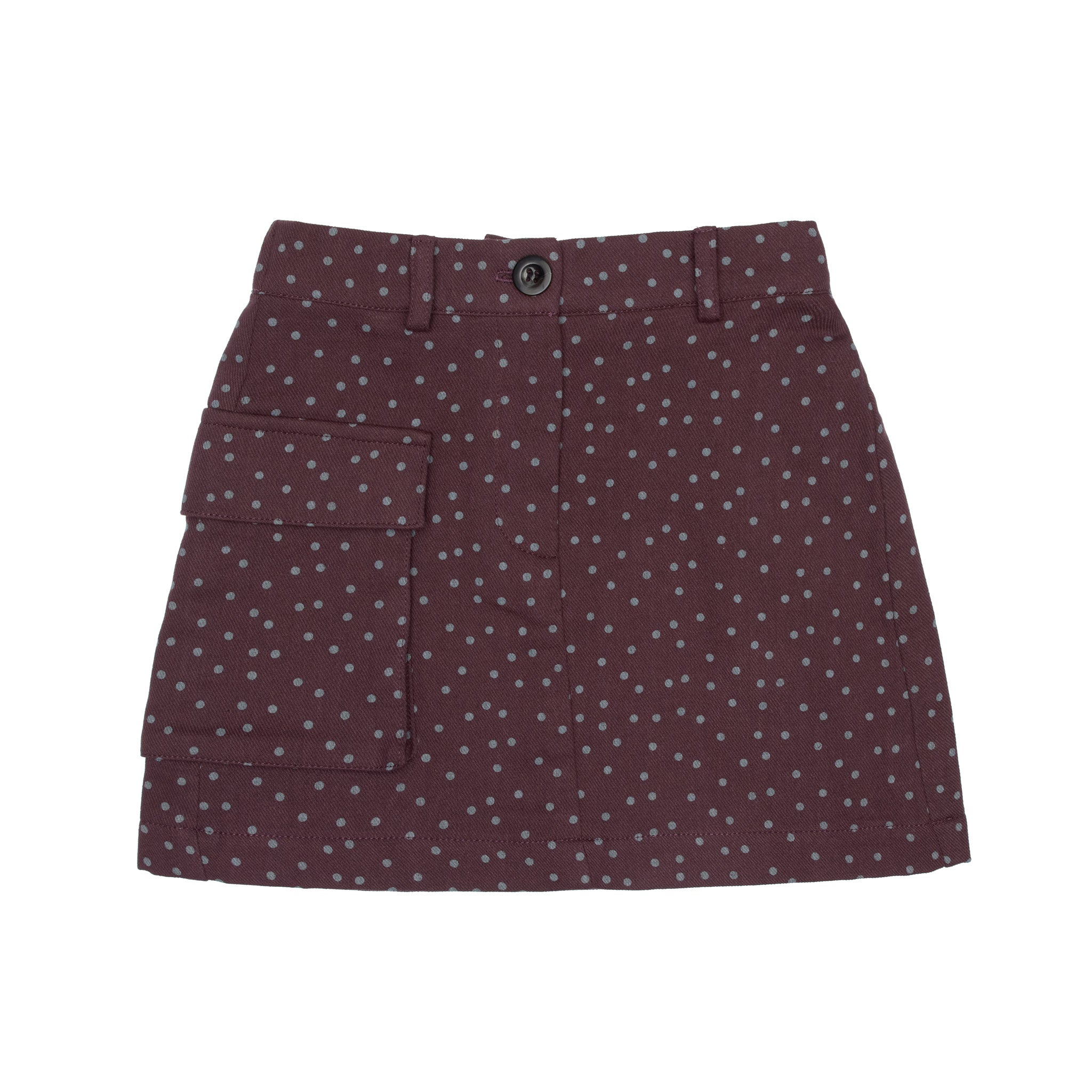 Clover Corduroy Skirt, Aubergine
