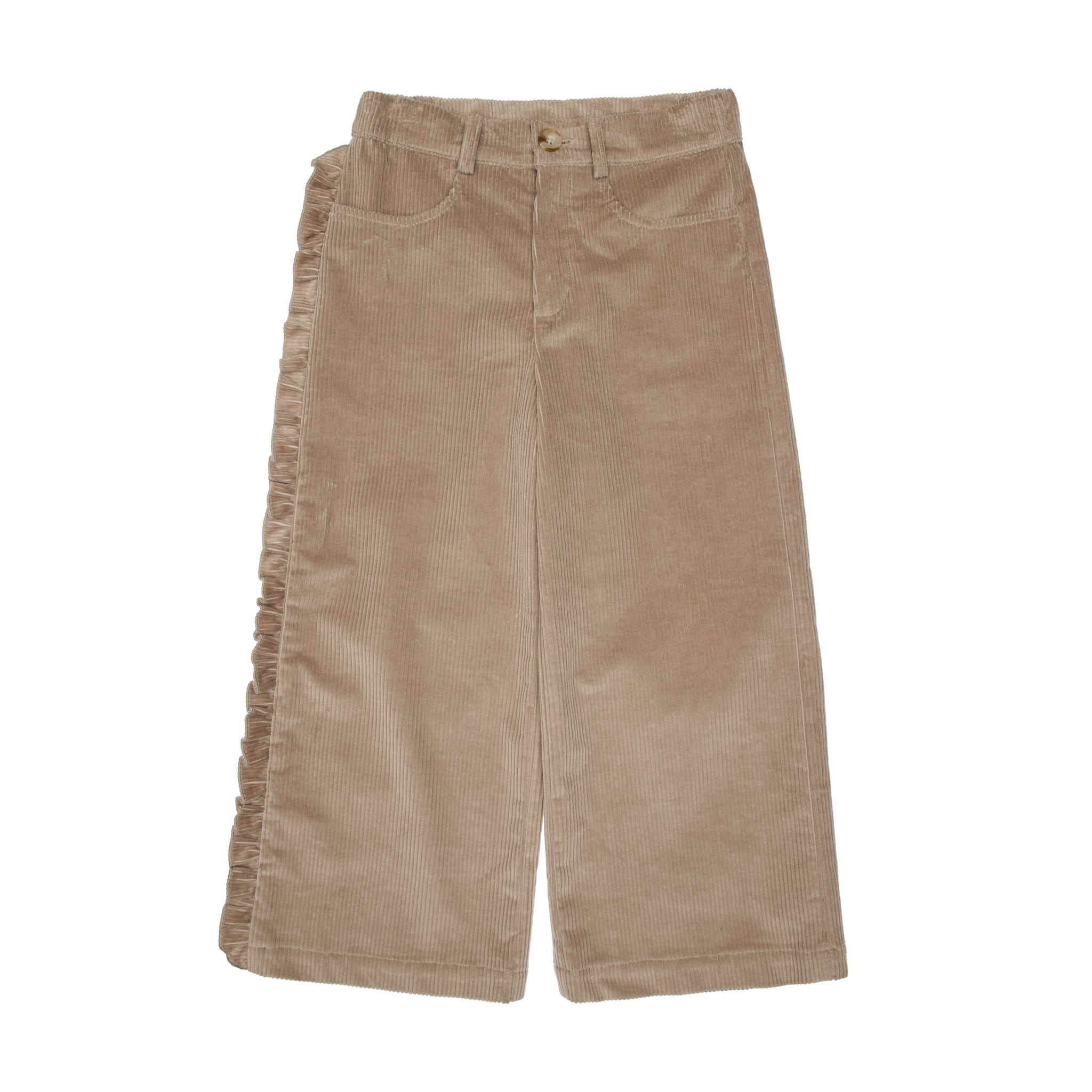 Otis Corduroy Wide Leg Trousers, Grey