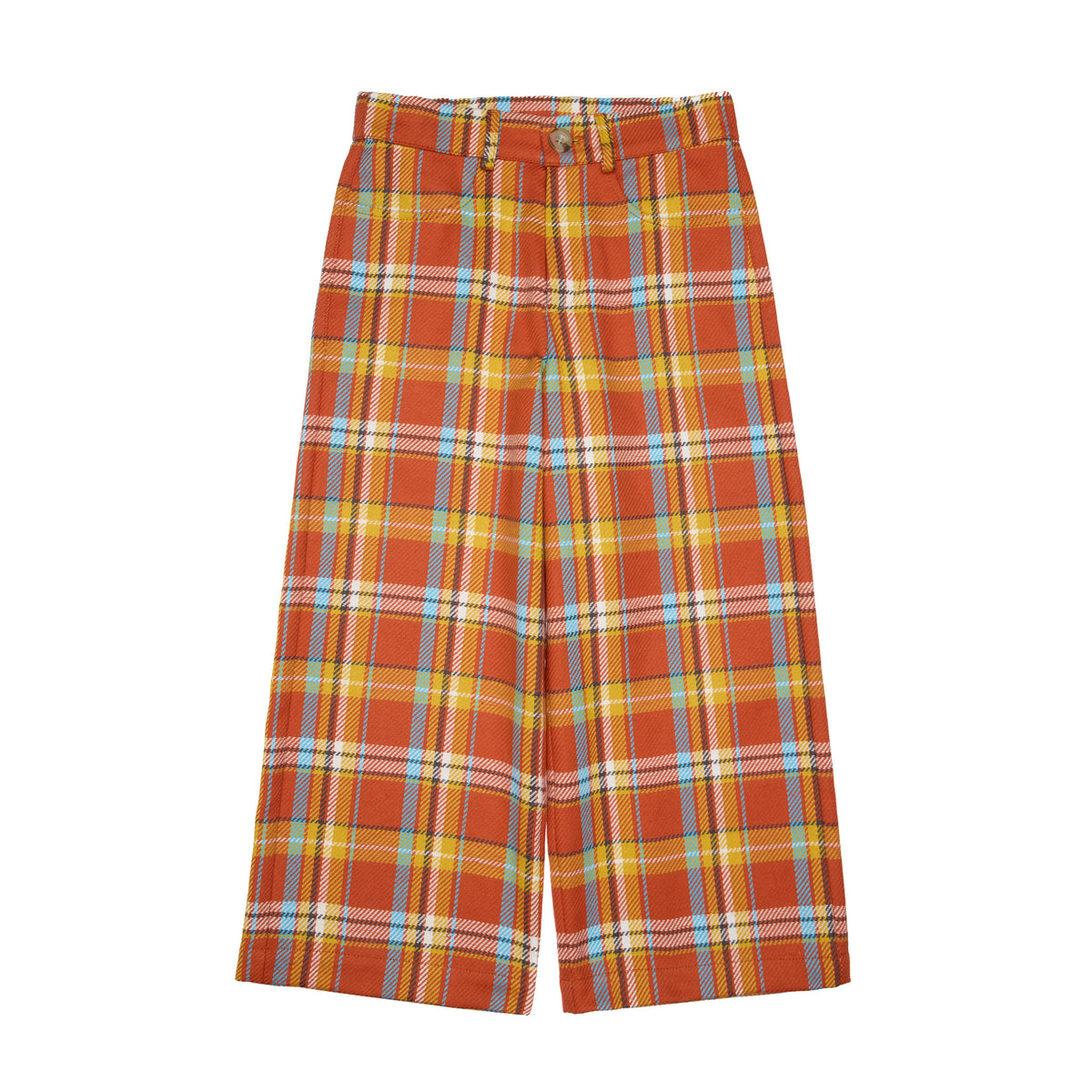 Robin Cotton Wide Leg Trousers, Orange