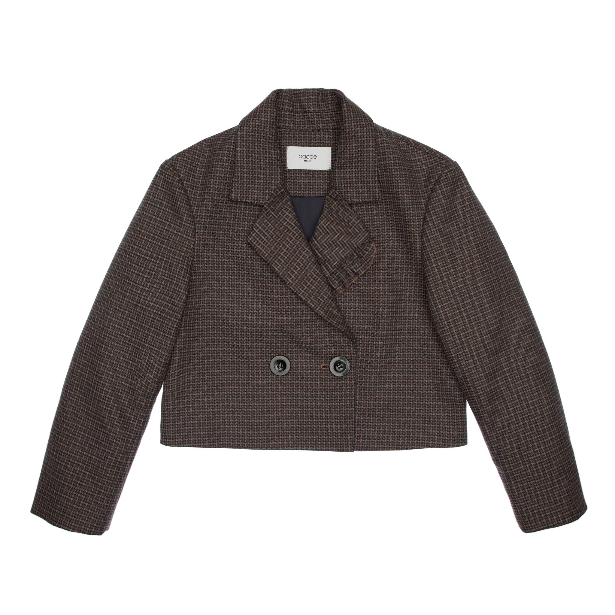 Frankie Cotton Crop Jacket, Grey