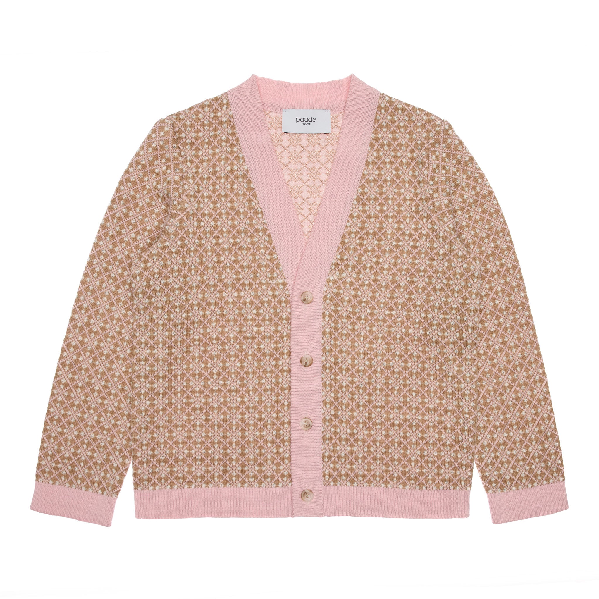 Morgan Merino Wool Cardigan, Pink