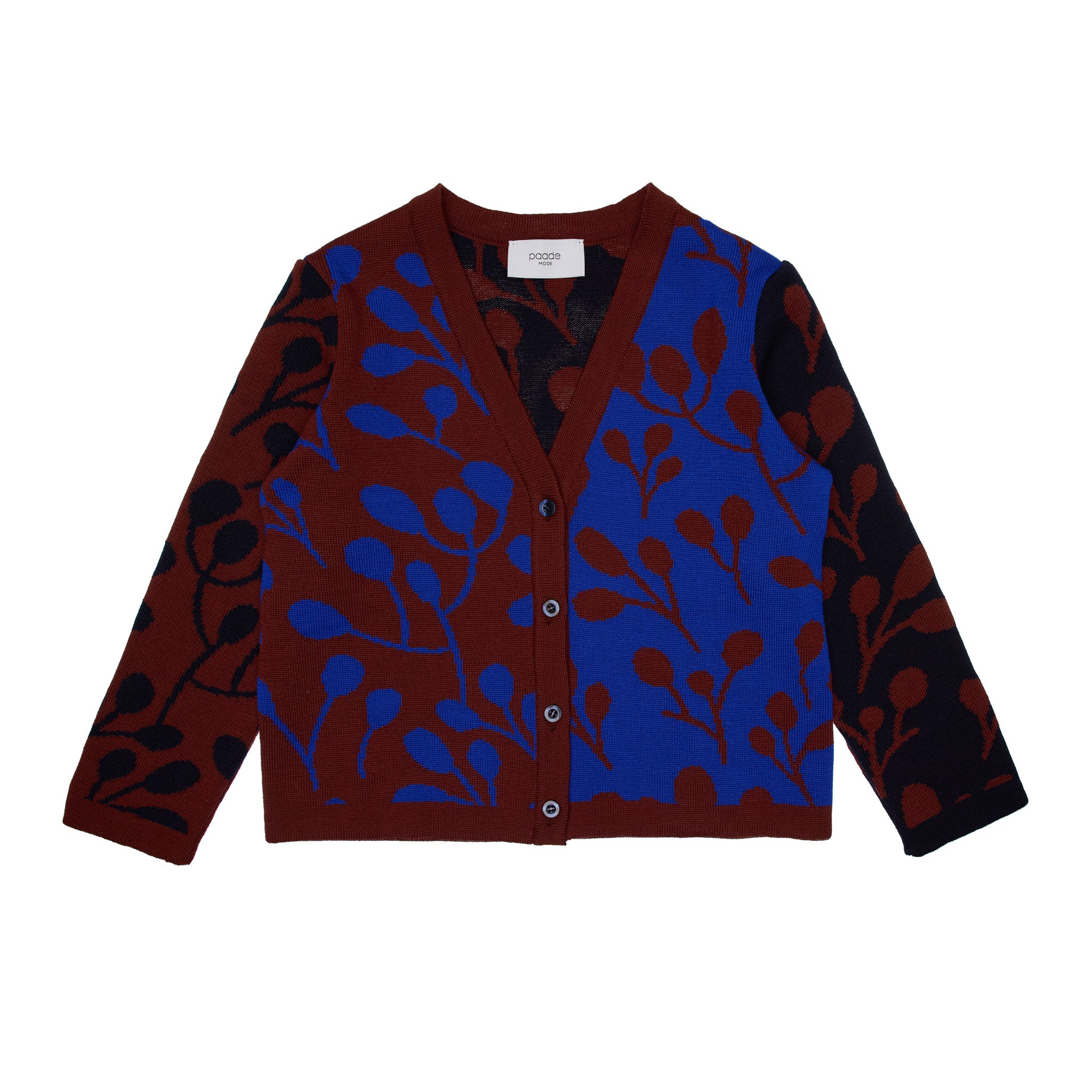 Marion Merino Wool Cardigan, Luminous Blue