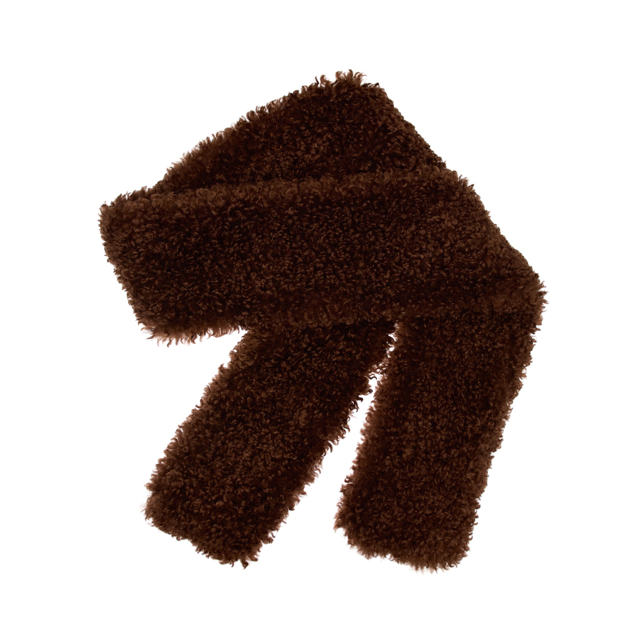 Pooh Faux Fur Scarf, Brown