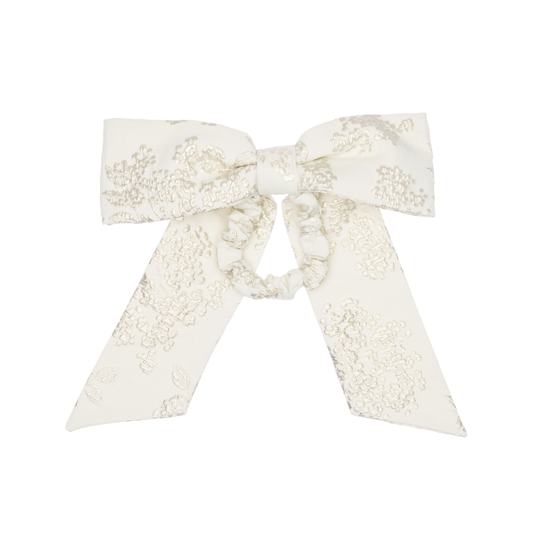 Ava Jacquard Hairband, White