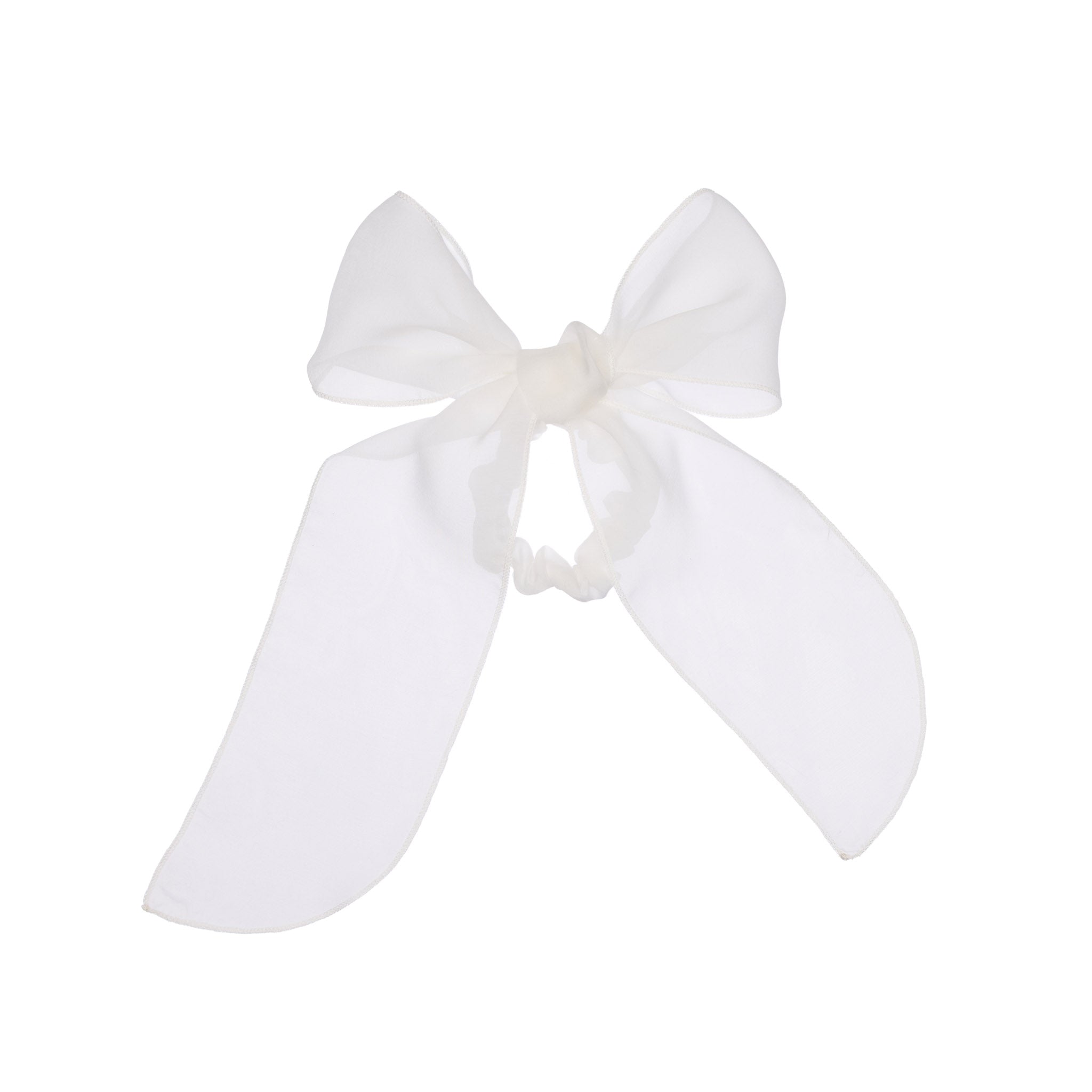 Lily Silk Hairband, White