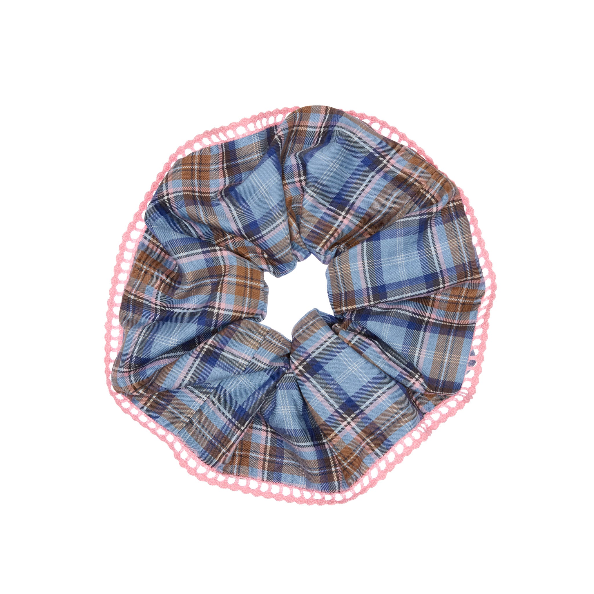 Willow Cotton Scrunchy, Blue
