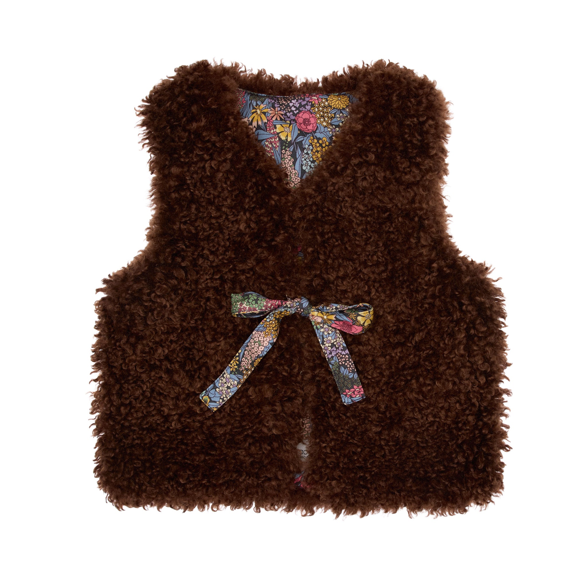 Pooh Faux Fur Vest, Brown