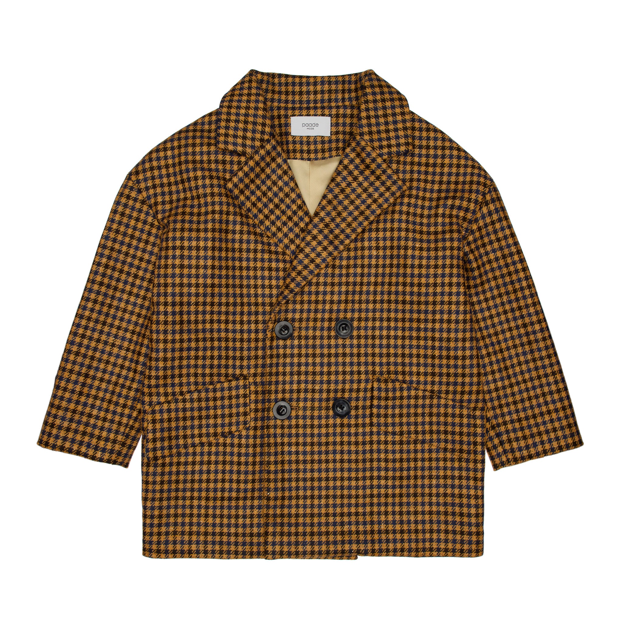 Ellis Wool Oversized Coat, Yellow