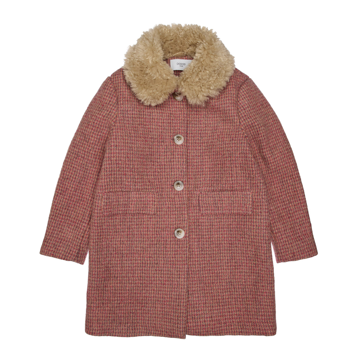 Chloe Wool Coat, Pink