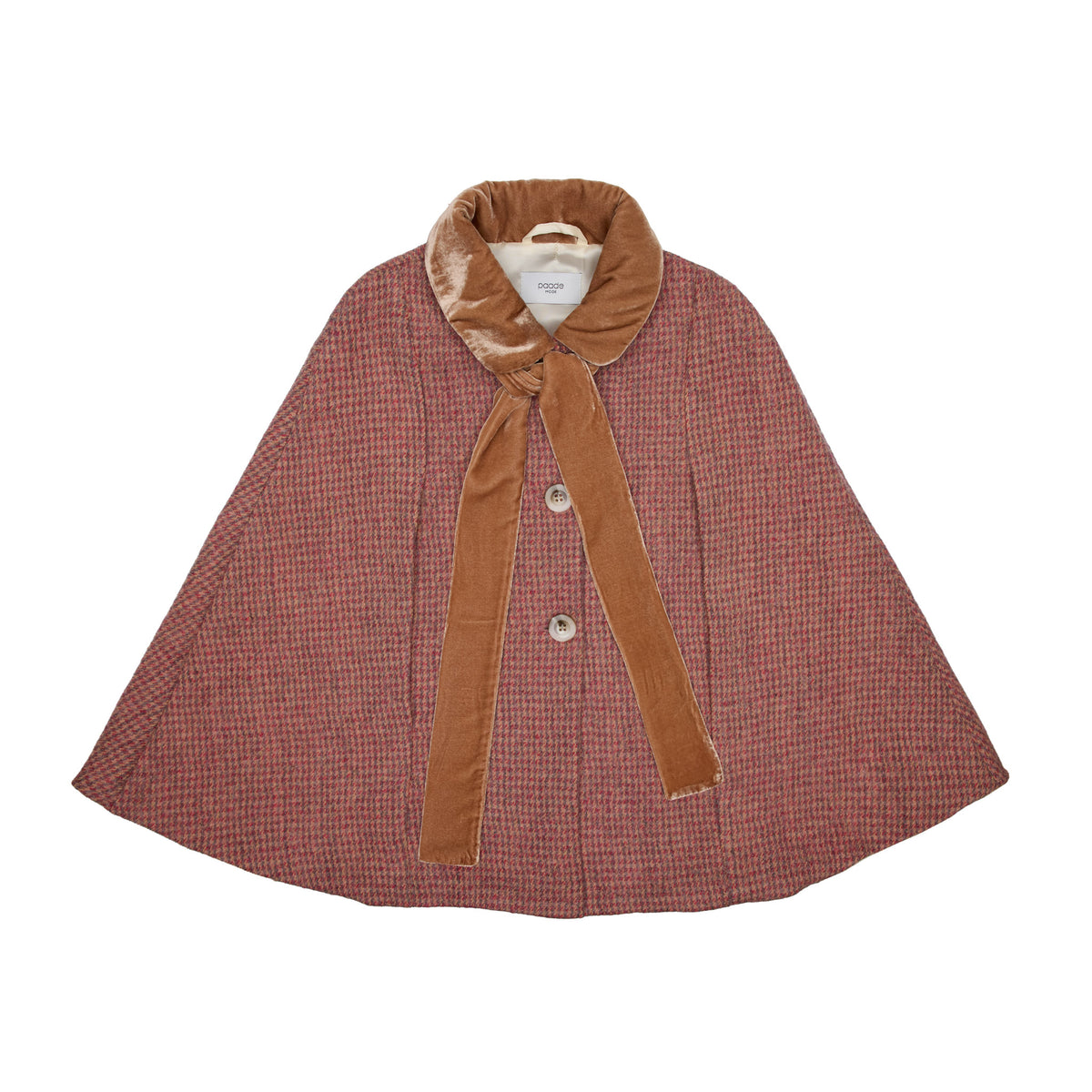 Chloe Wool Cape, Pink