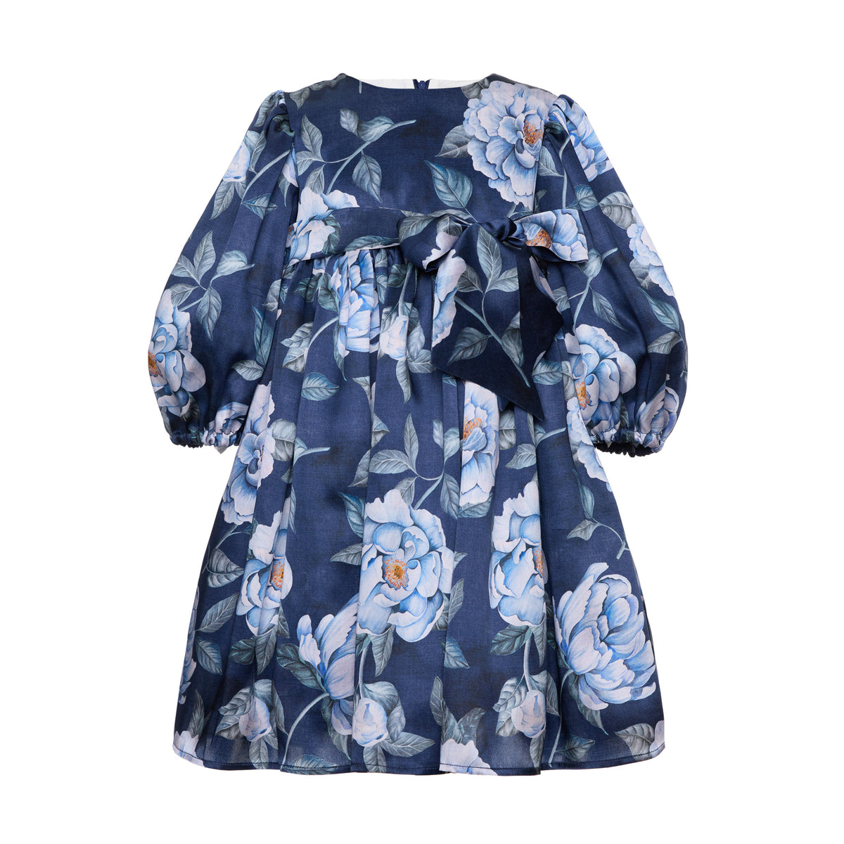 Florence Silk Dress, Blue