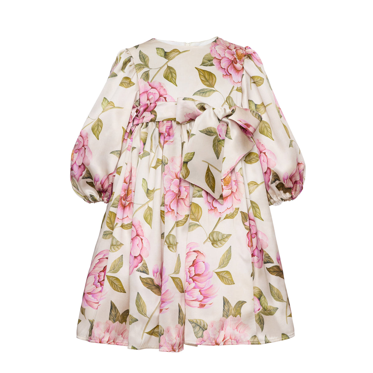 Florence Silk Dress, Milkwhite