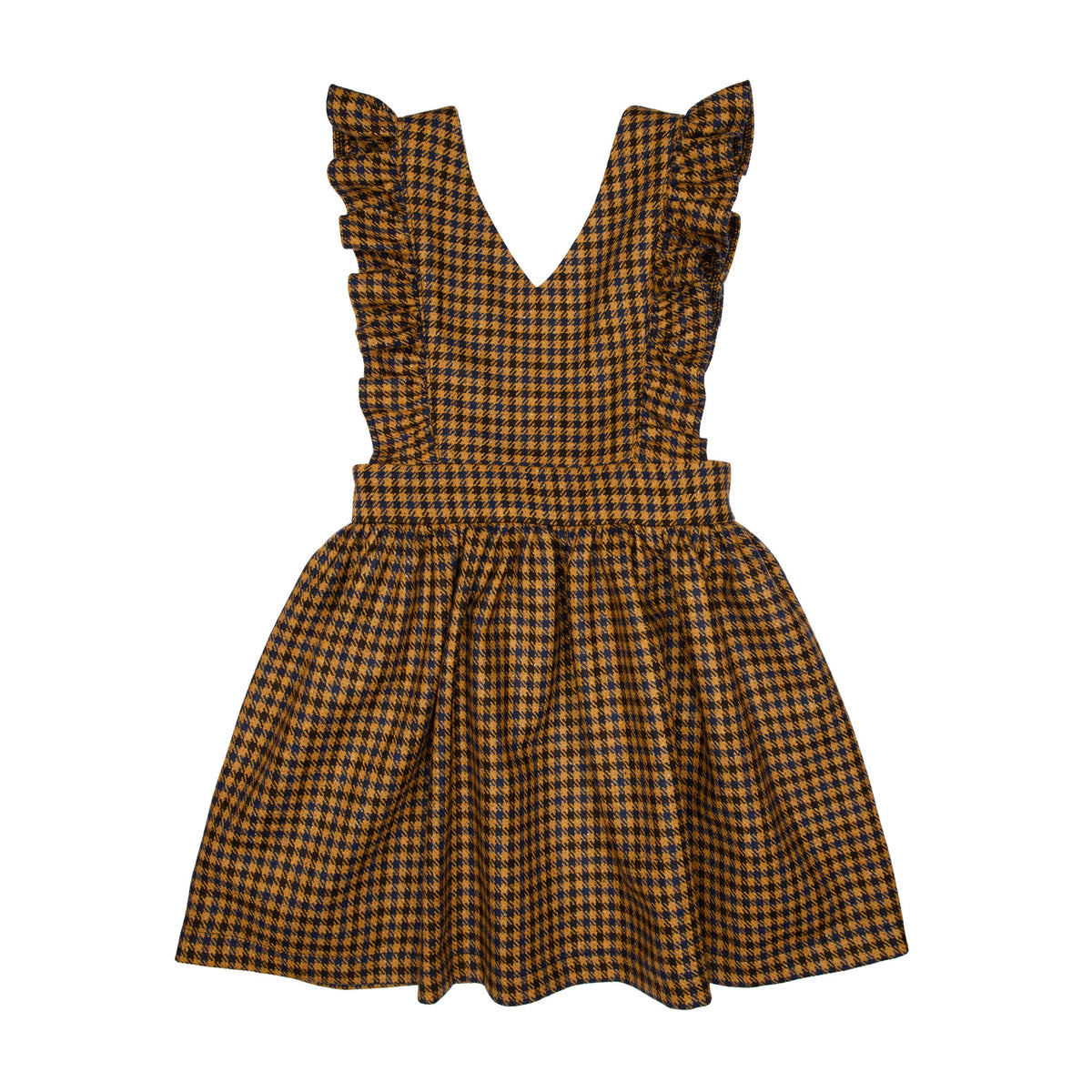 Ellis Wool Pinafore Dress, Yellow