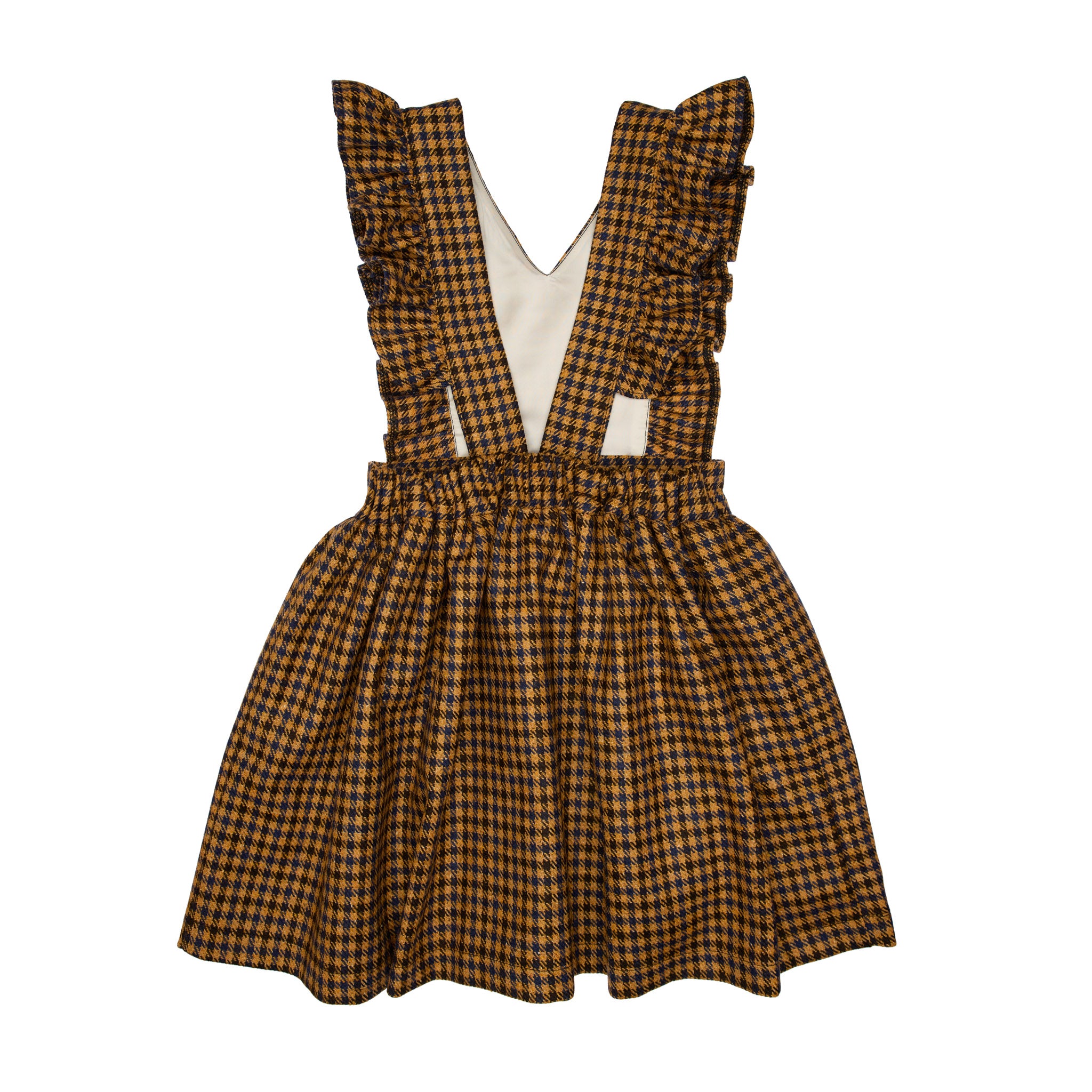 Ellis Wool Pinafore Dress, Yellow
