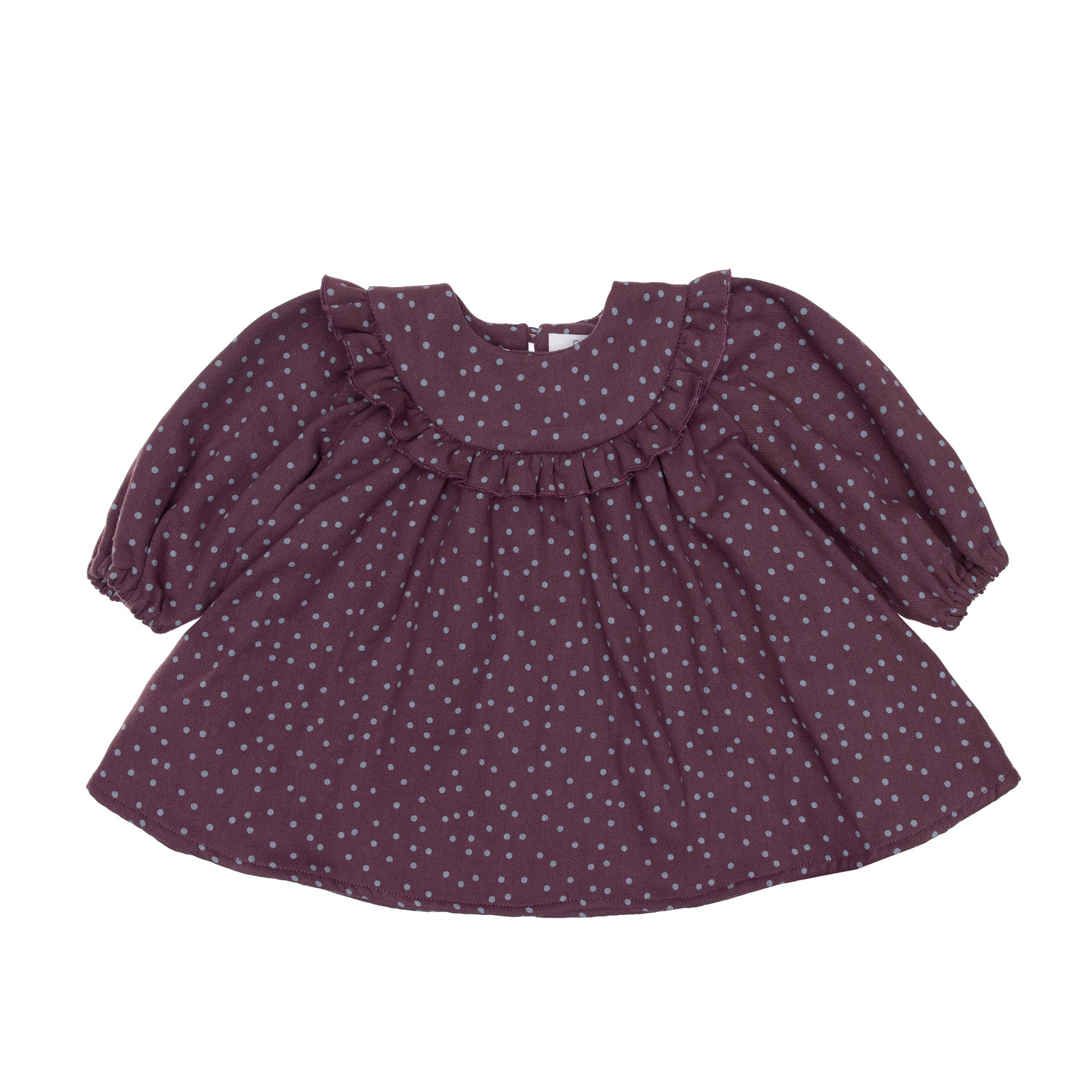 Clover Corduroy Baby Dress, Aubergine