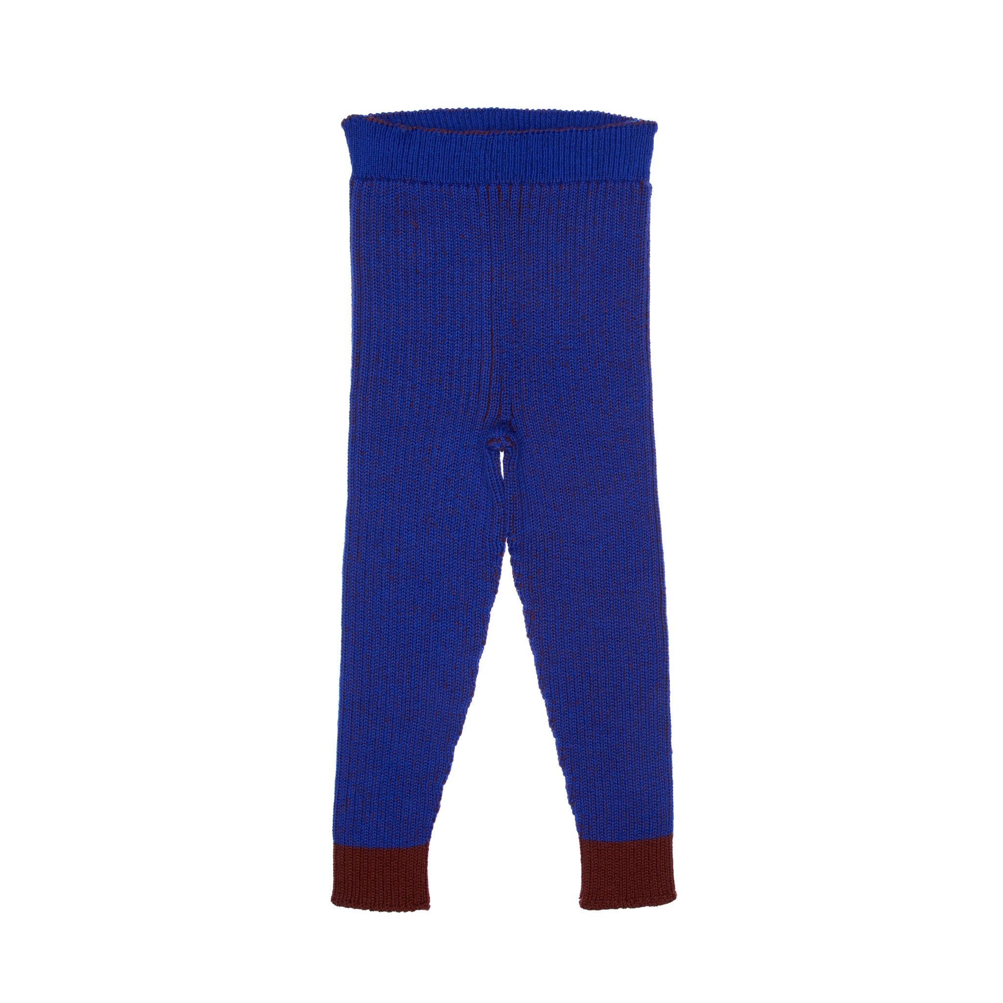 Alex Seamless Merino Wool Baby Leggings, Luminous Blue