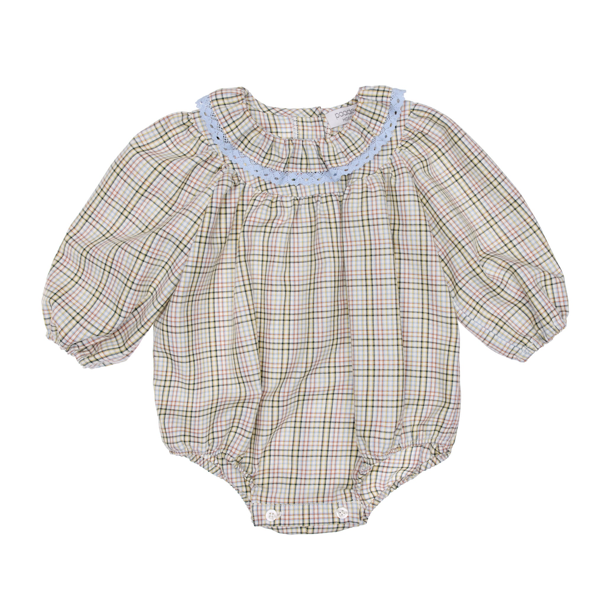 Heather Baby Romper Cotton, White