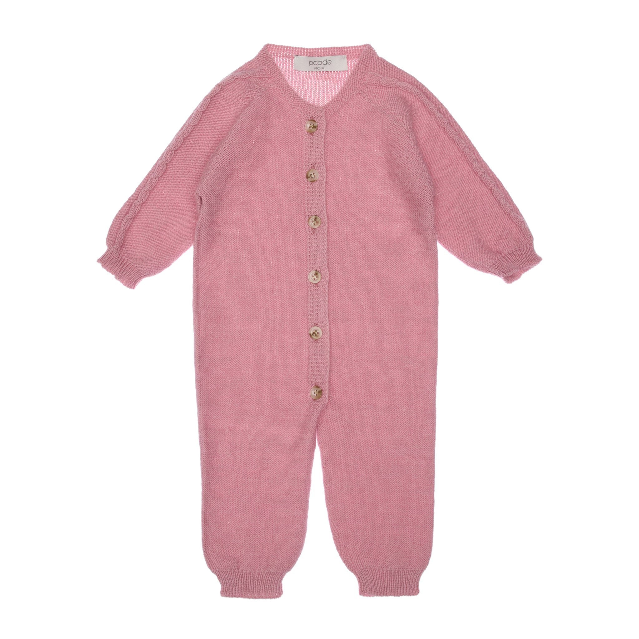Phoenix Wool Baby Romper Seamless, Pink