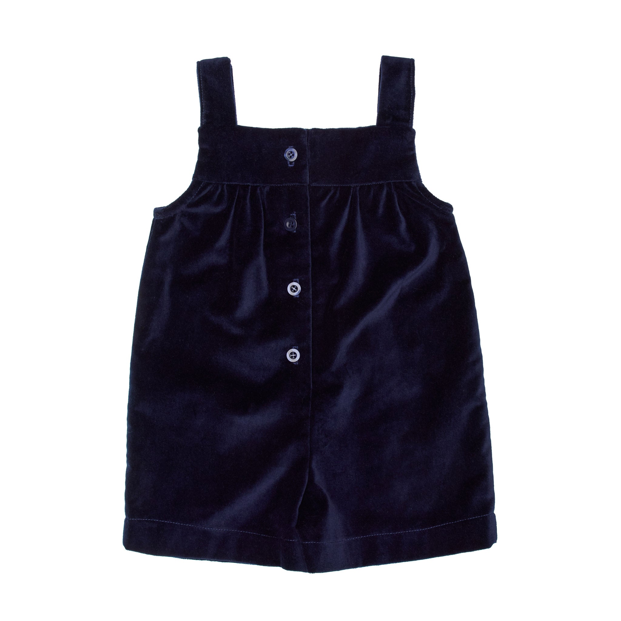 Haven Baby Romper Velvet, Dark Blue