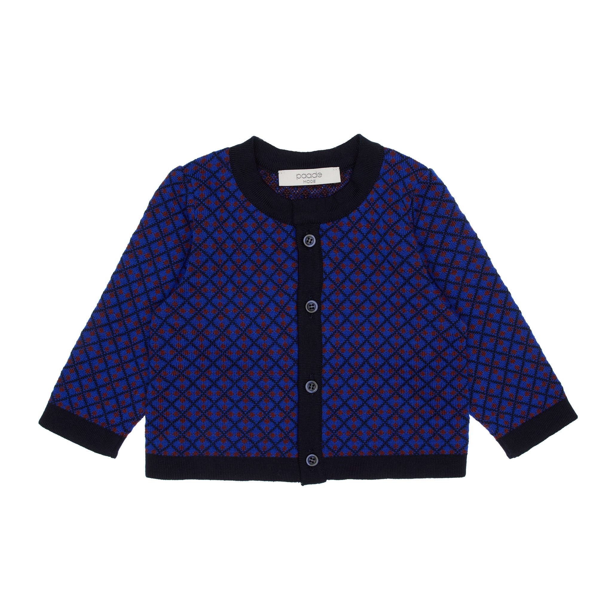 Morgan Merino Wool Baby Cardigan, Luminous Blue