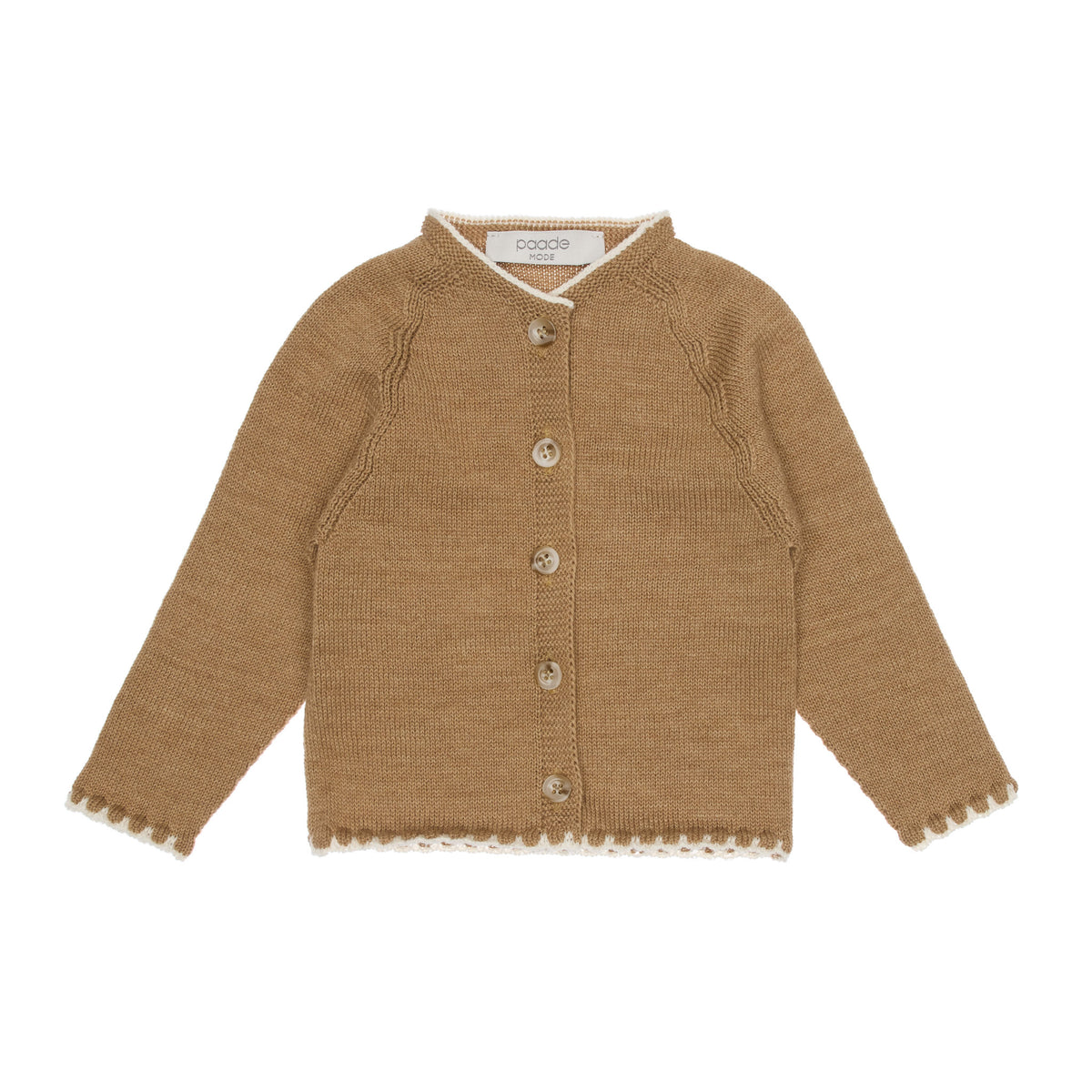 Alex Seamless Merino Wool Baby Cardigan Seamless, Pink