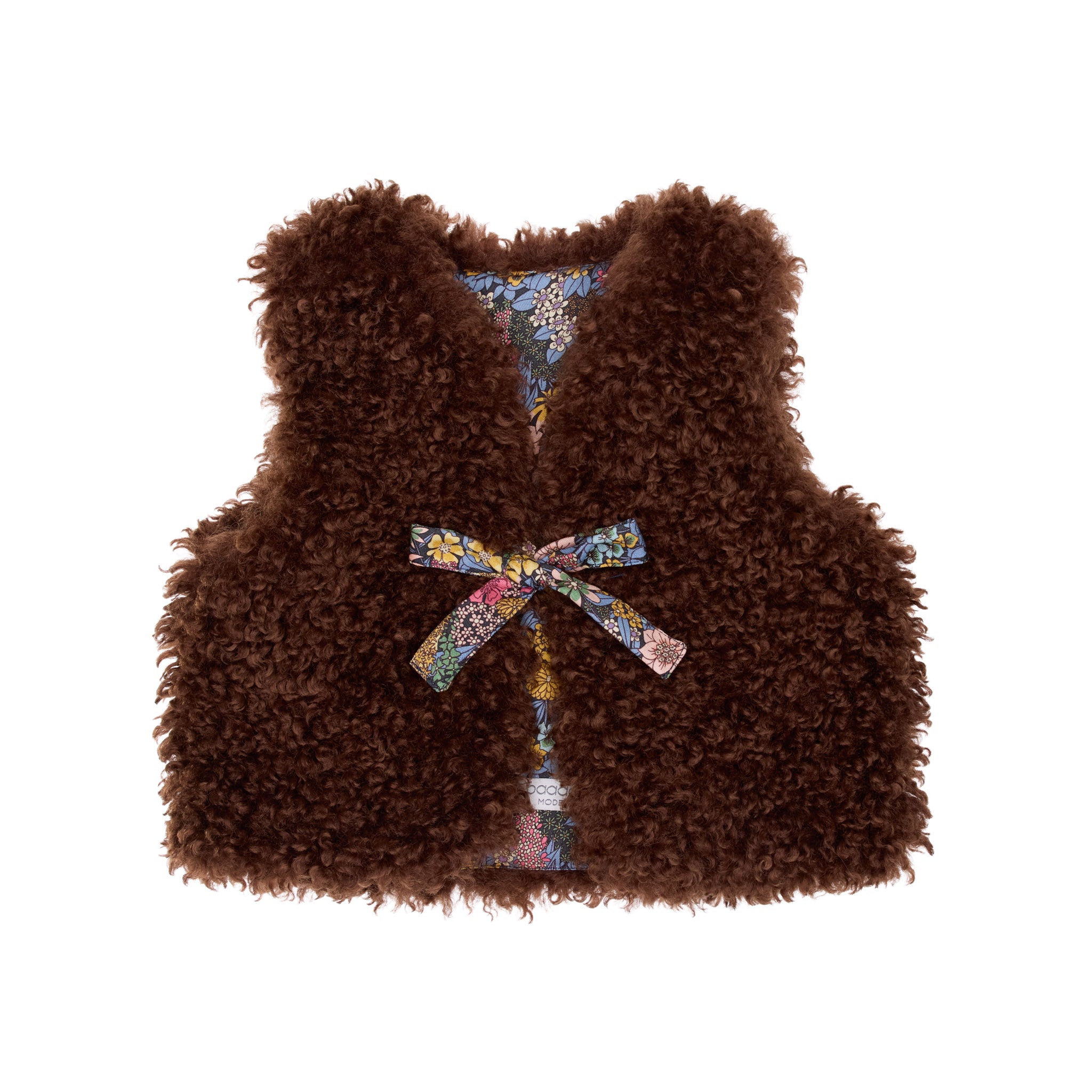 Pooh Faux Fur Baby Vest, Brown