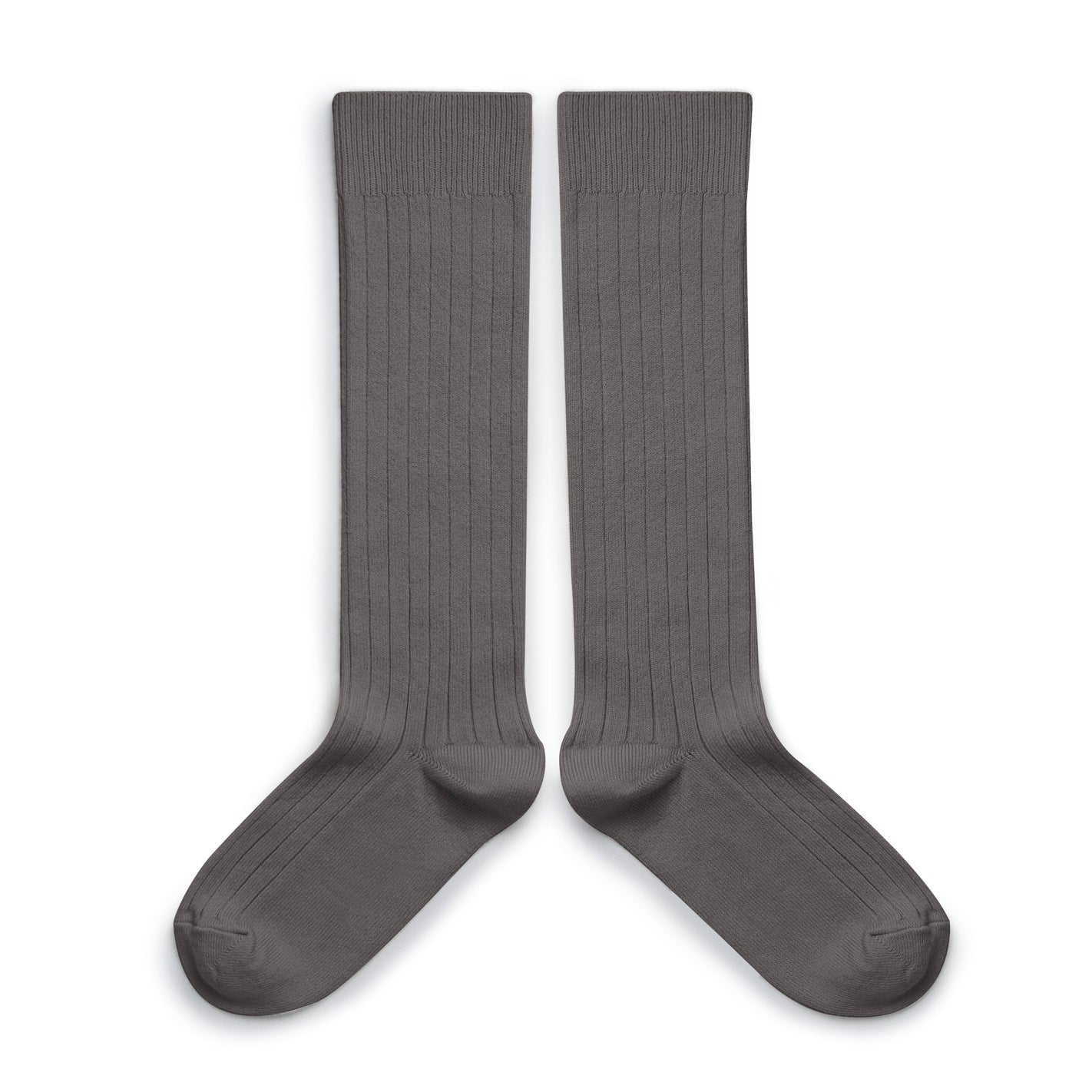 High ribbed socks La Haute, Pebble Grey