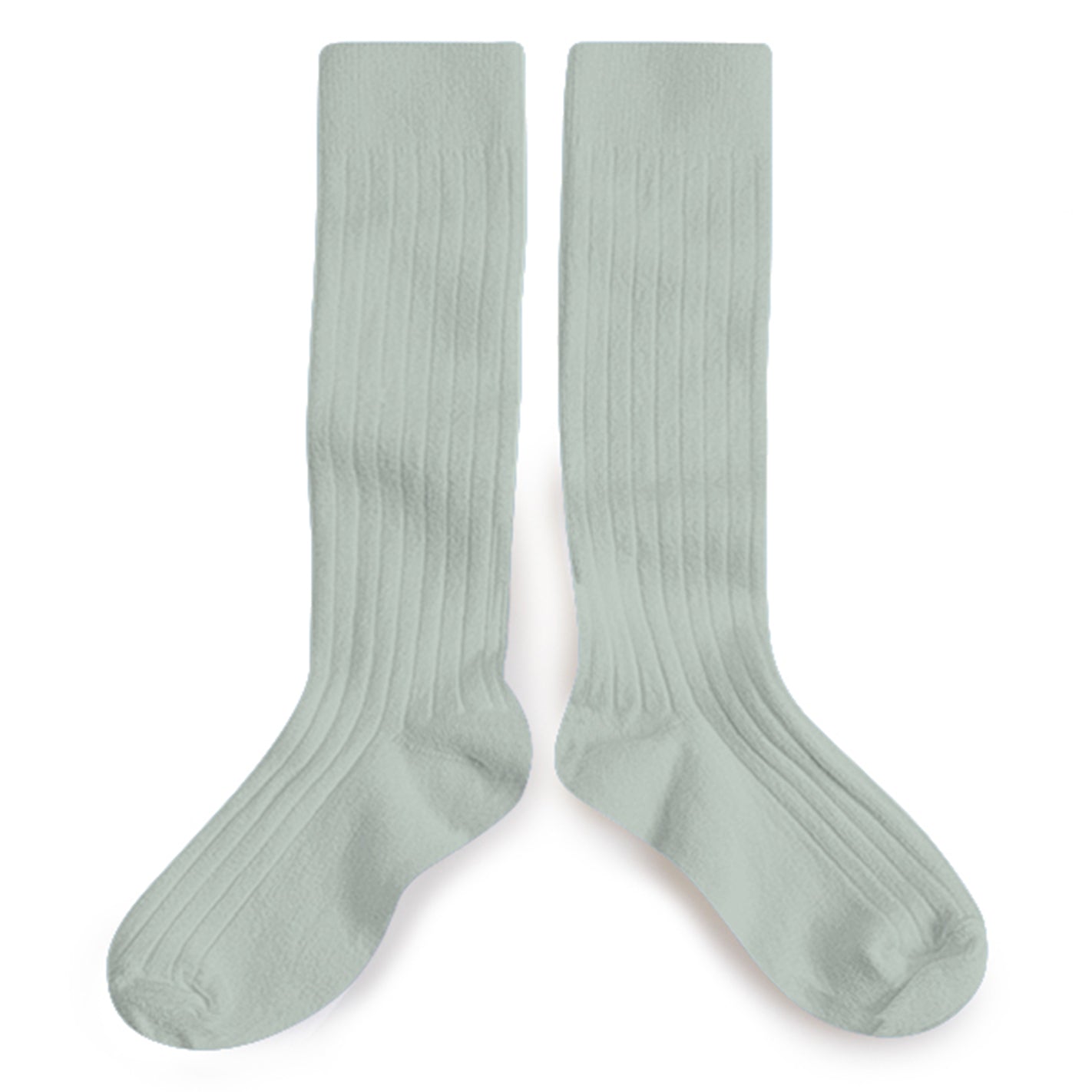 High ribbed socks La Haute, Aquamarine