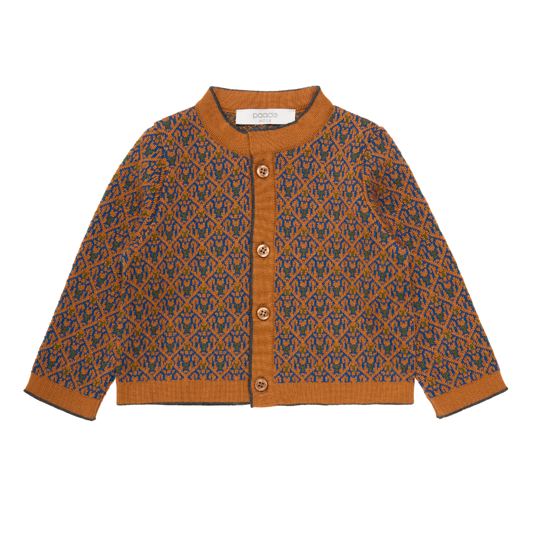 Wool Baby Cardigan Noel, Brown