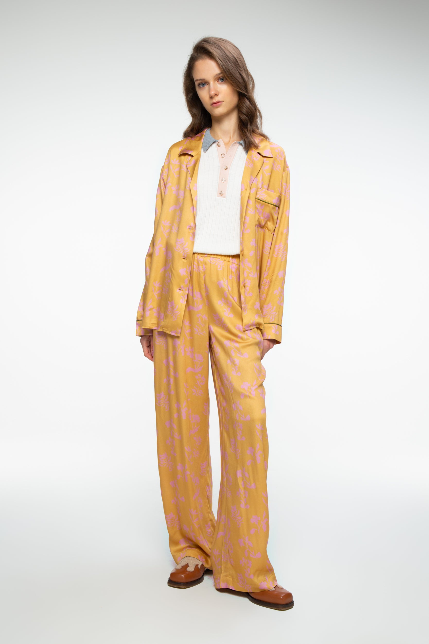 Women's PJ Trousers Calendula, Yellow