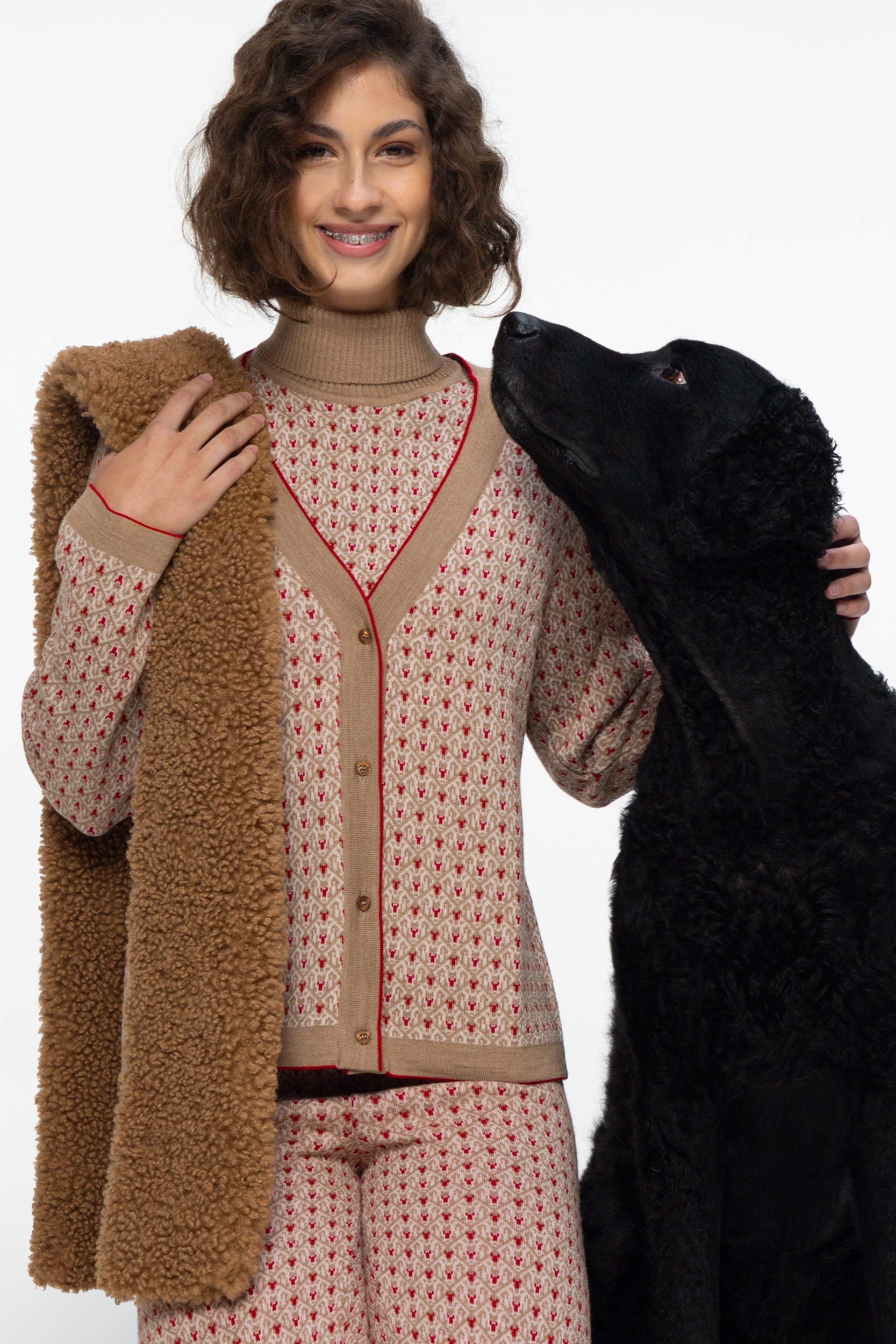 Women's Cardigan Noel, Camel