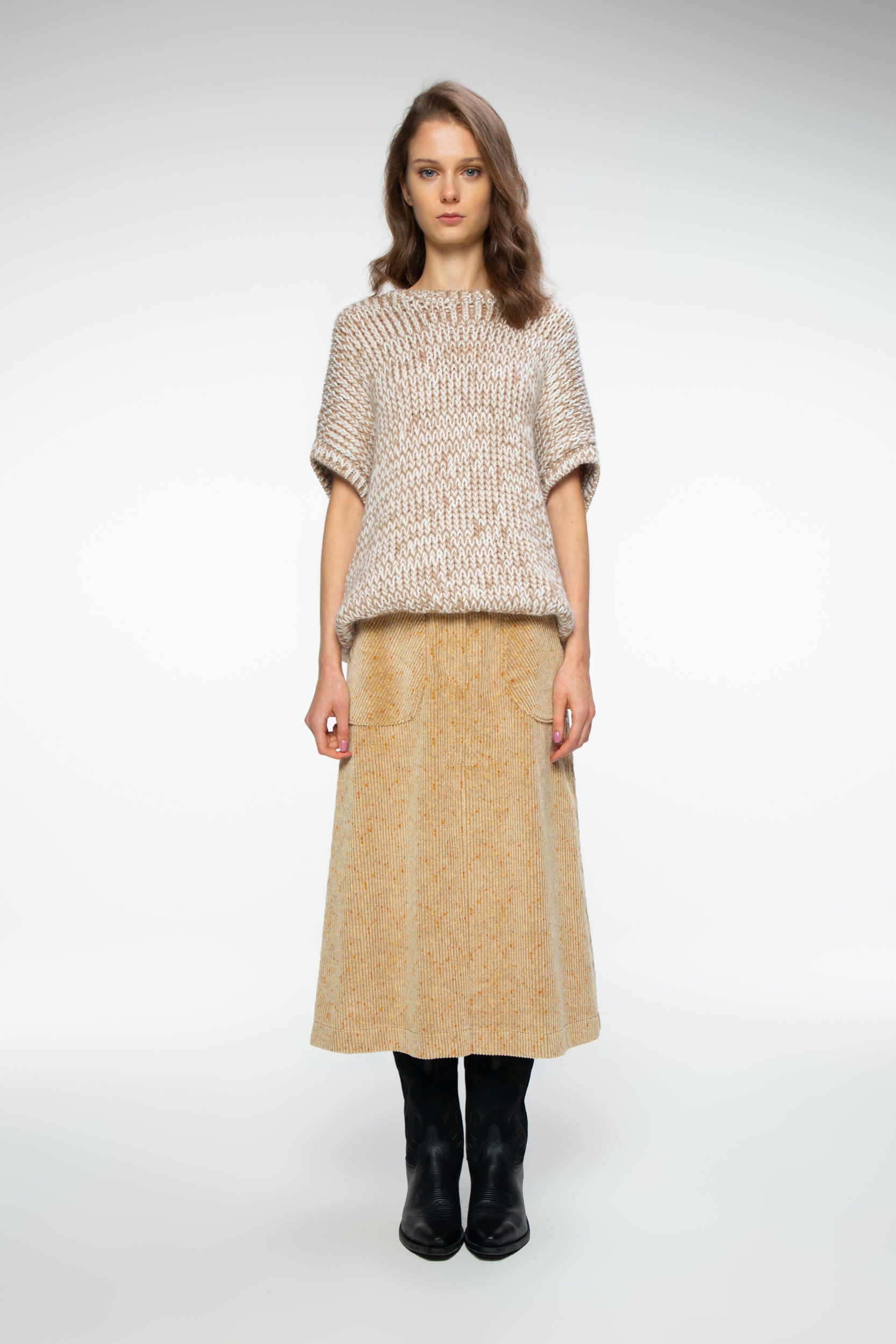 Women's Skirt Melange, Camel