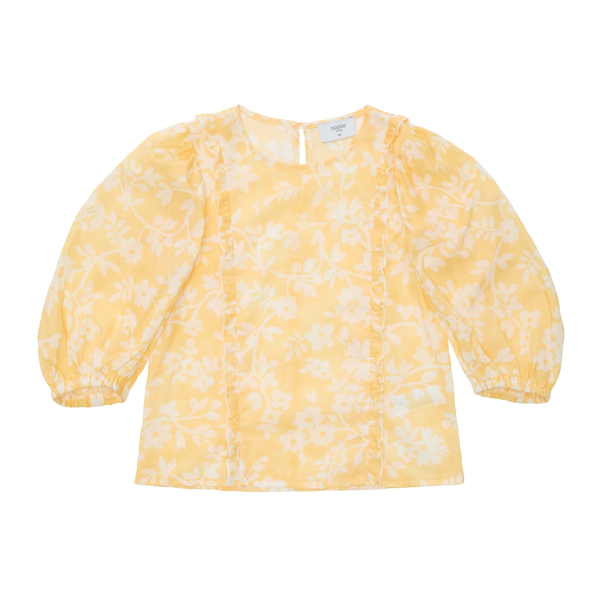 Special Edition Cotton Chiffon Blouse Mimi, Yellow