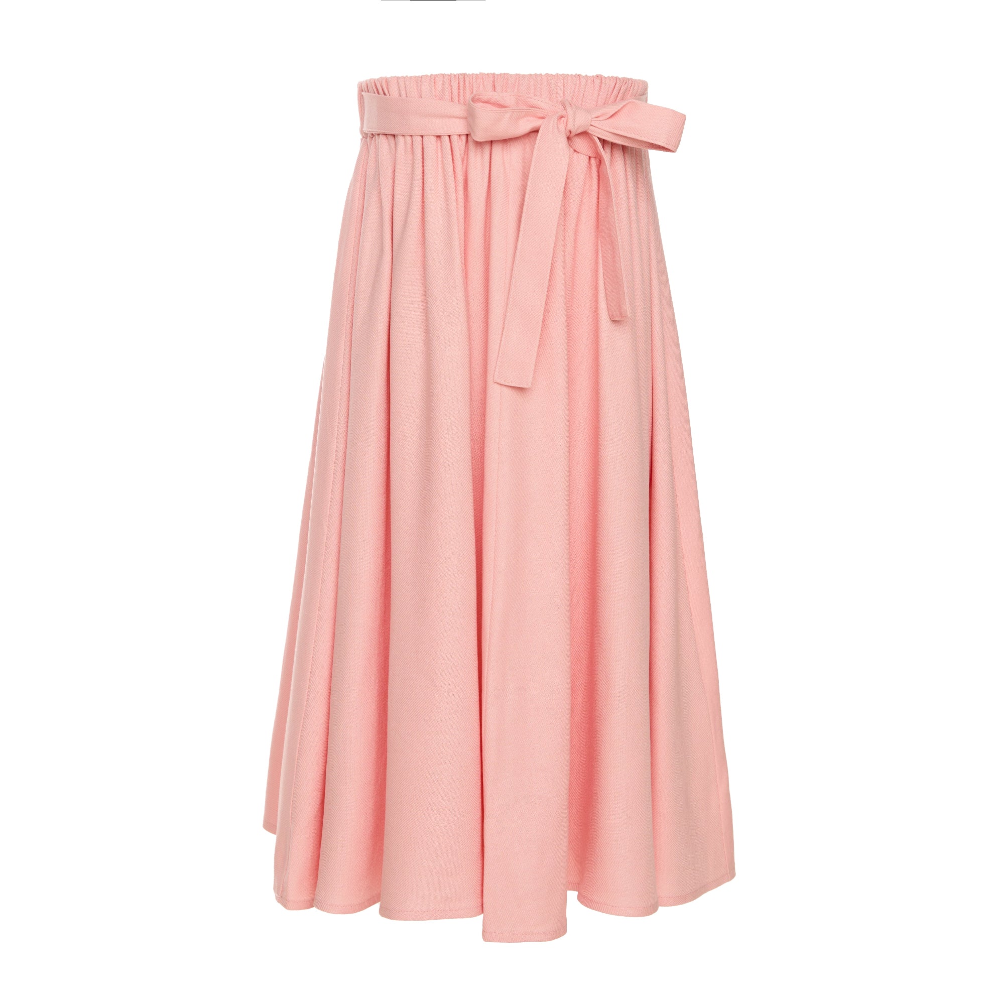 Linen-blend Skirt Cover Knee Sunlit, Pink