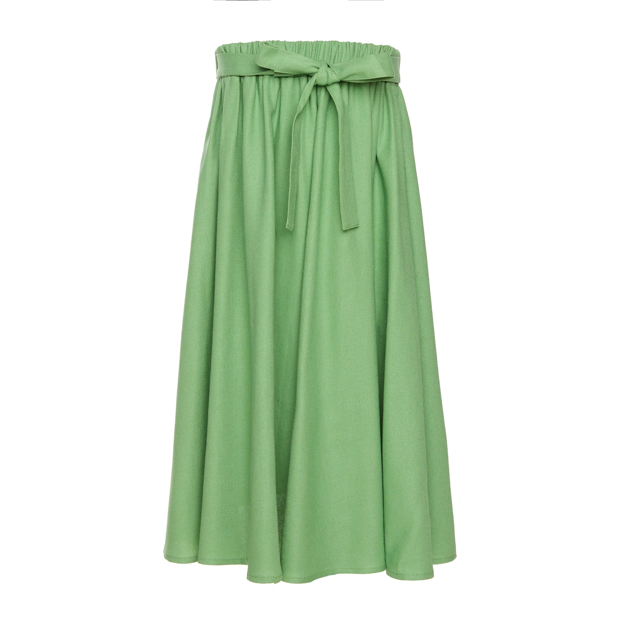 Special Edition Linen-blend Skirt Cover Knee Sunlit, Green