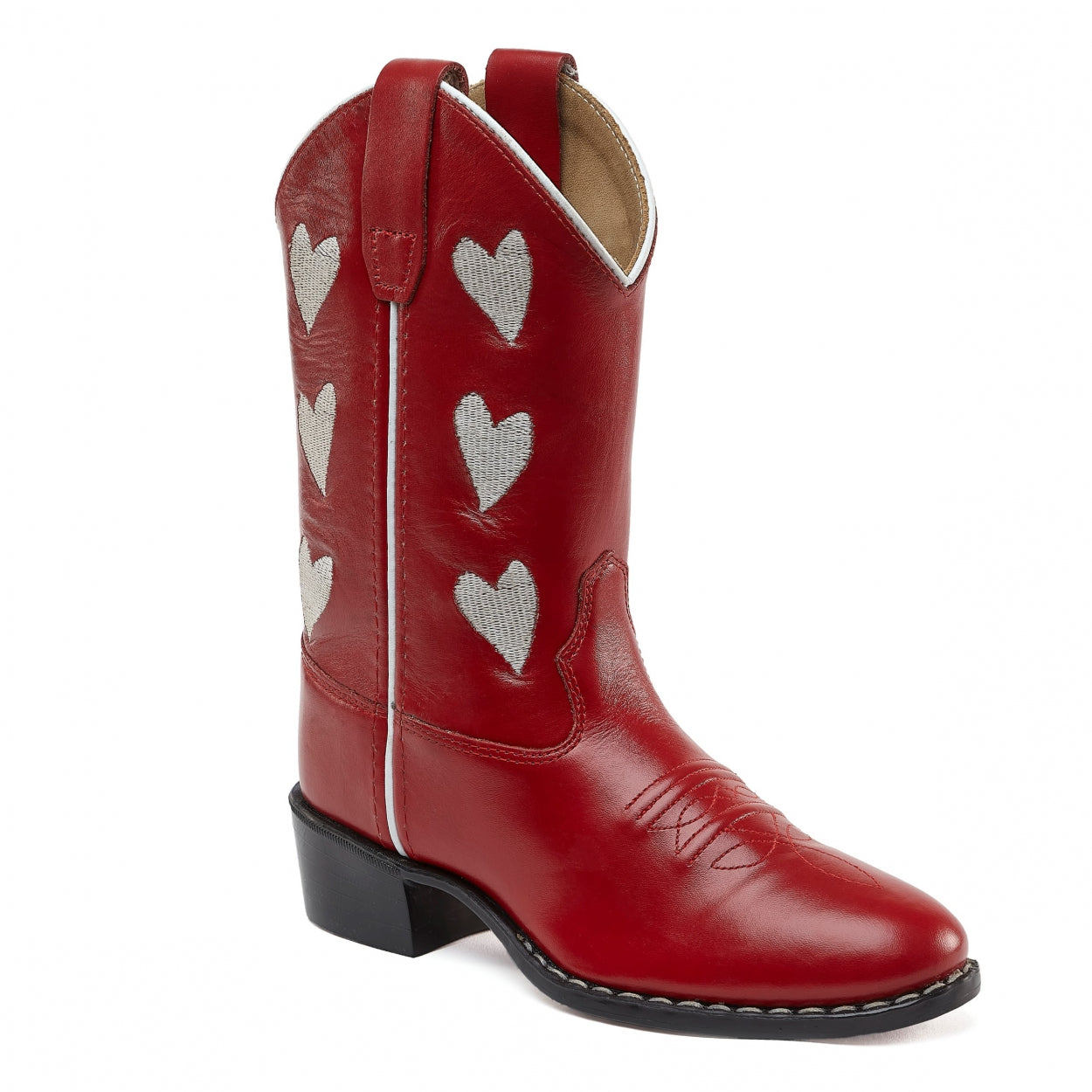 Boots Hearts Red