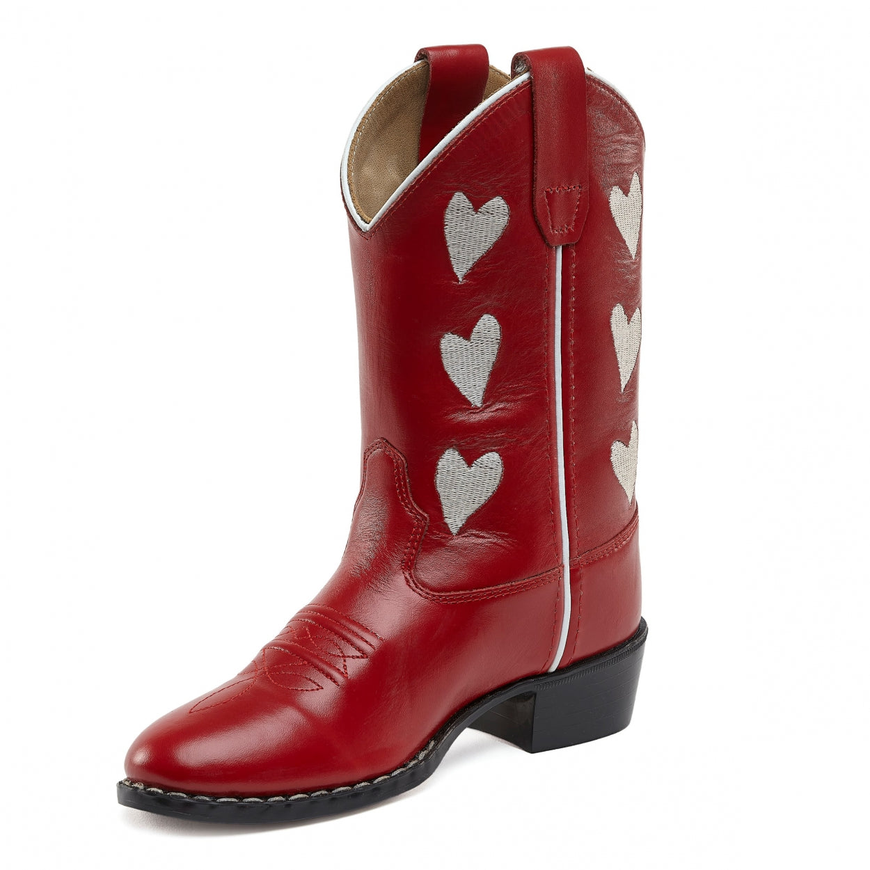Boots Hearts Red