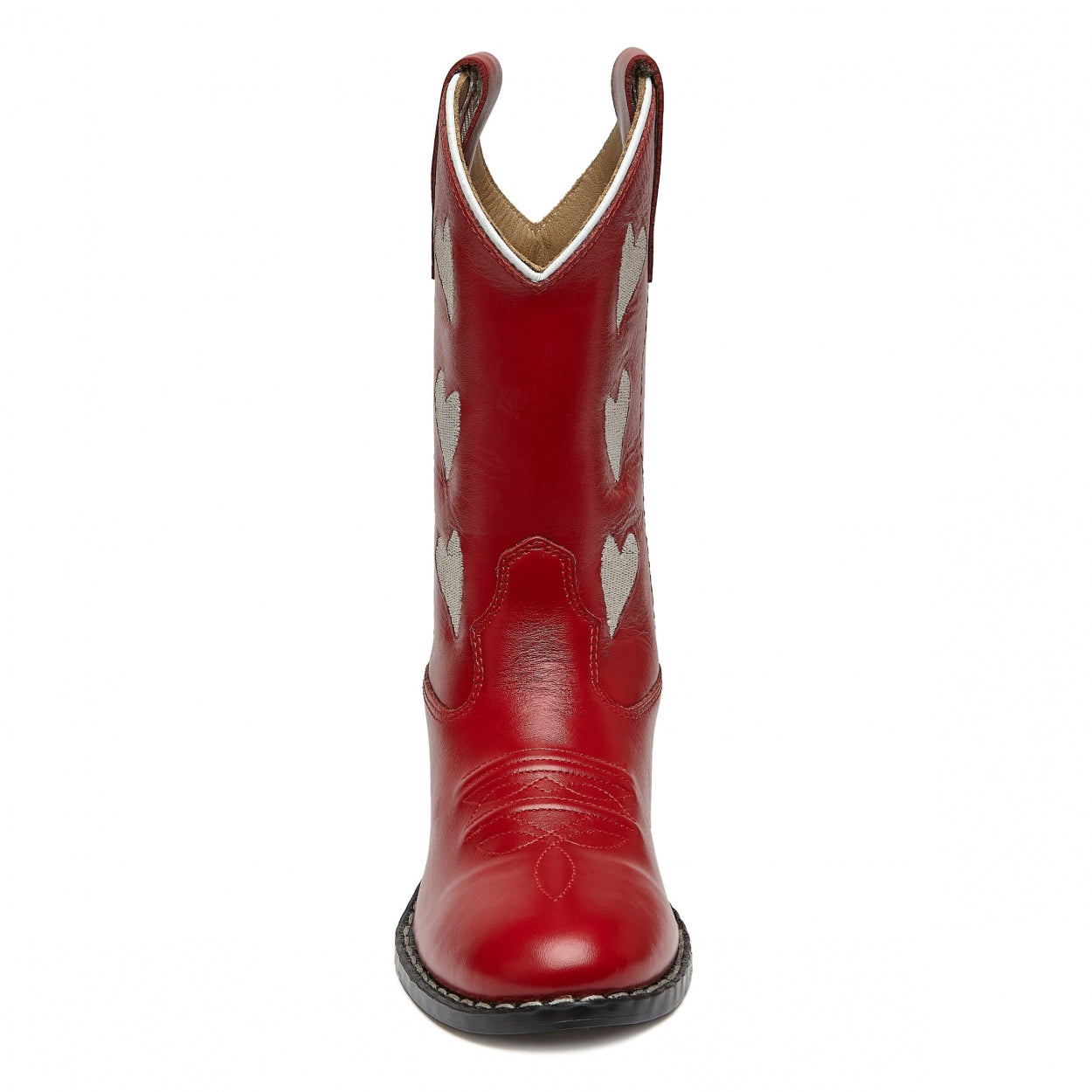 Boots Hearts Red